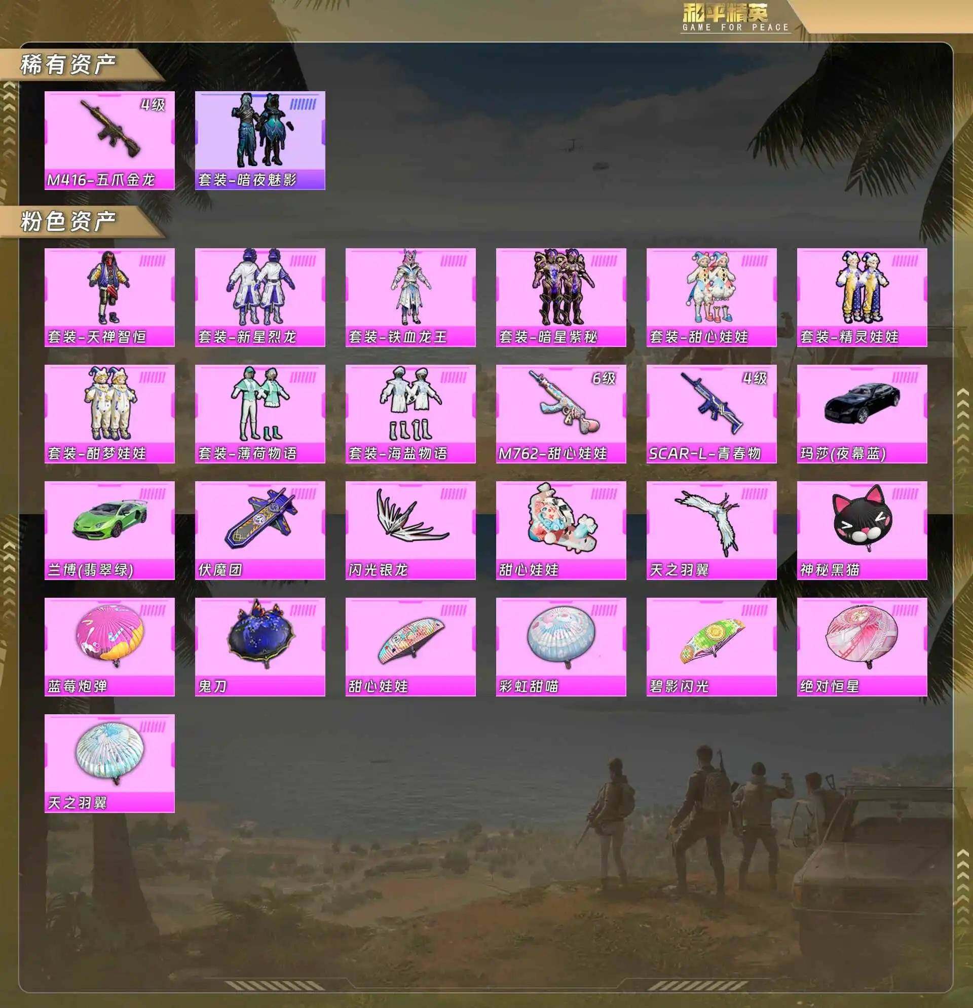 HPQM4138501和平精英账号详情图5