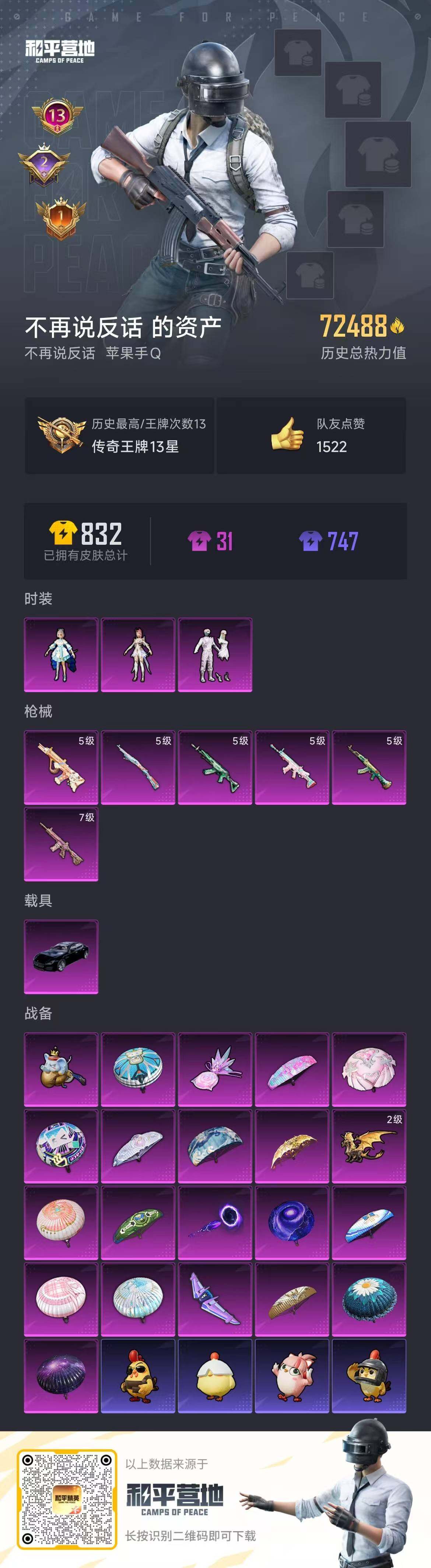 HPQM4134392和平精英账号详情图4