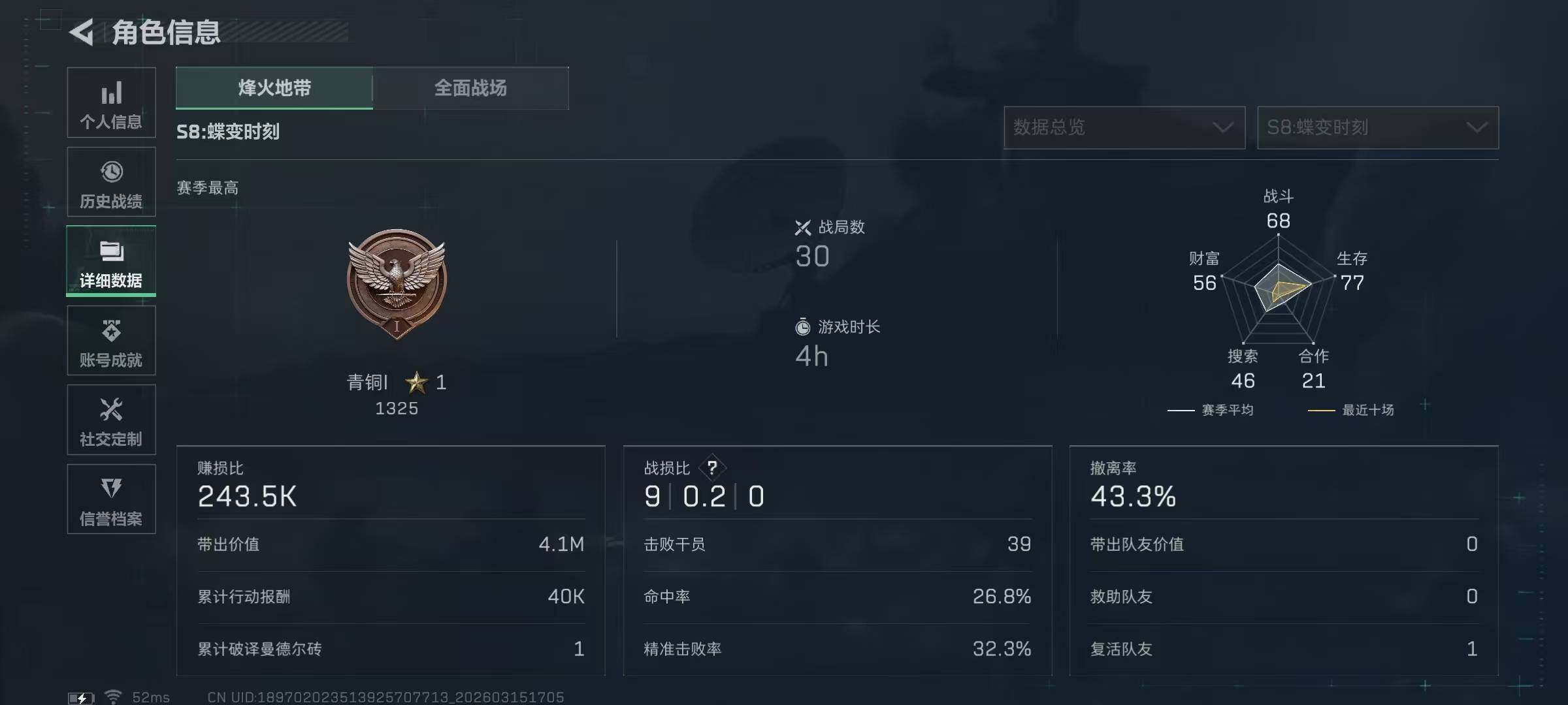 SJZQM469934三角洲行动账号详情图6