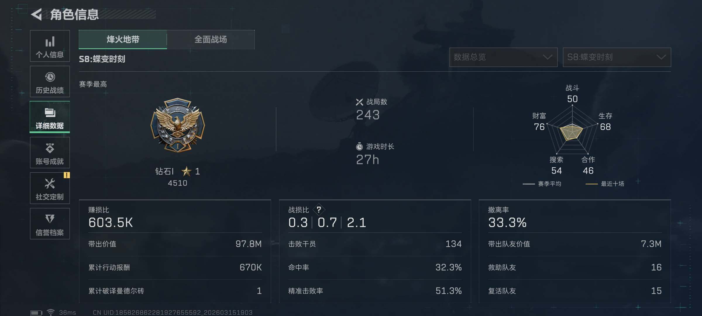 SJZQM469992三角洲行动账号详情图13