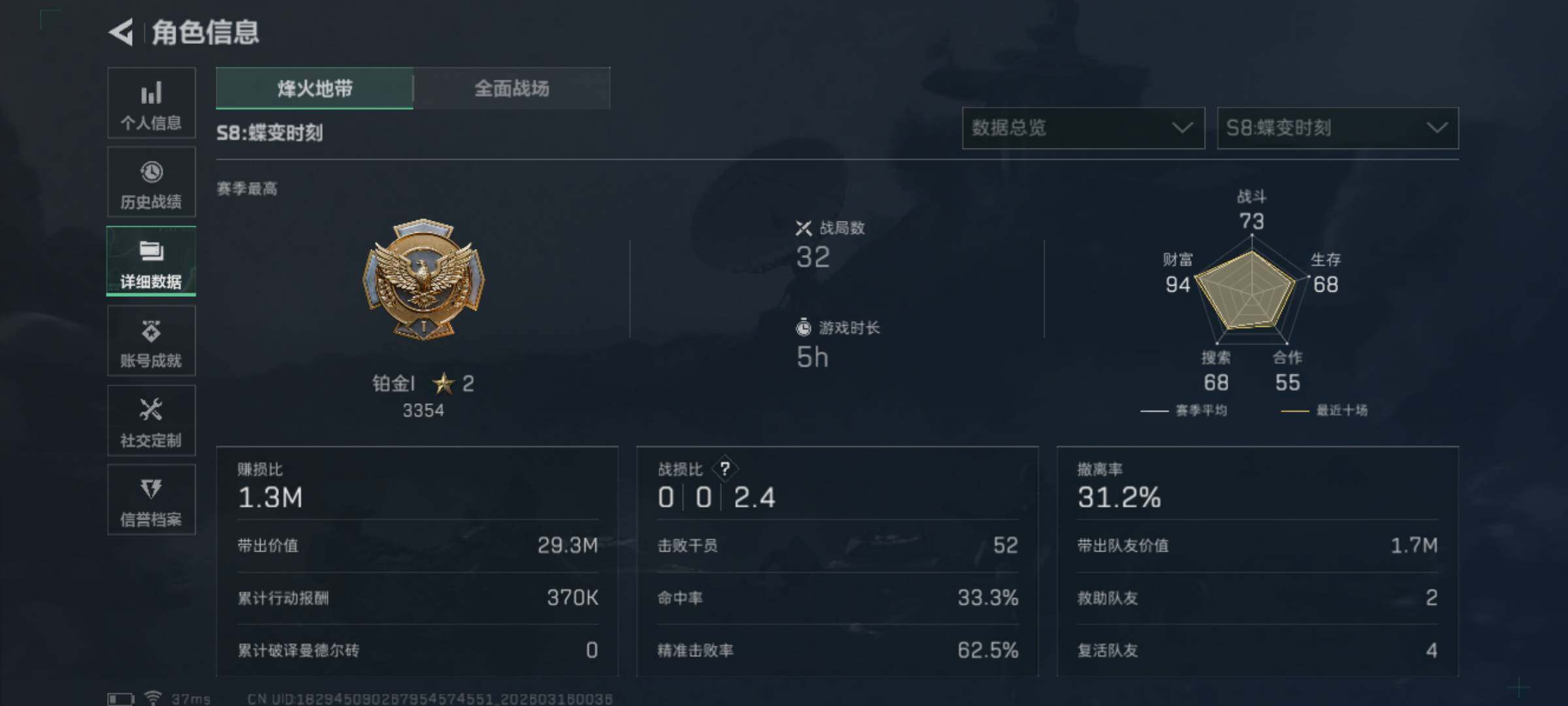 SJZJM472983三角洲行动账号详情图11