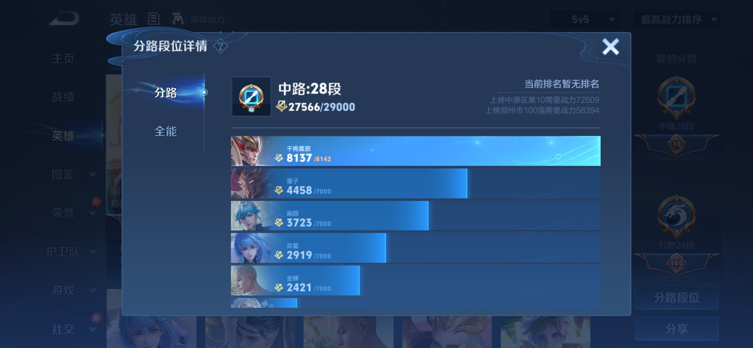 WZCMY4232019王者荣耀账号详情图4 WZCMY4232019王者荣耀账号详情图4