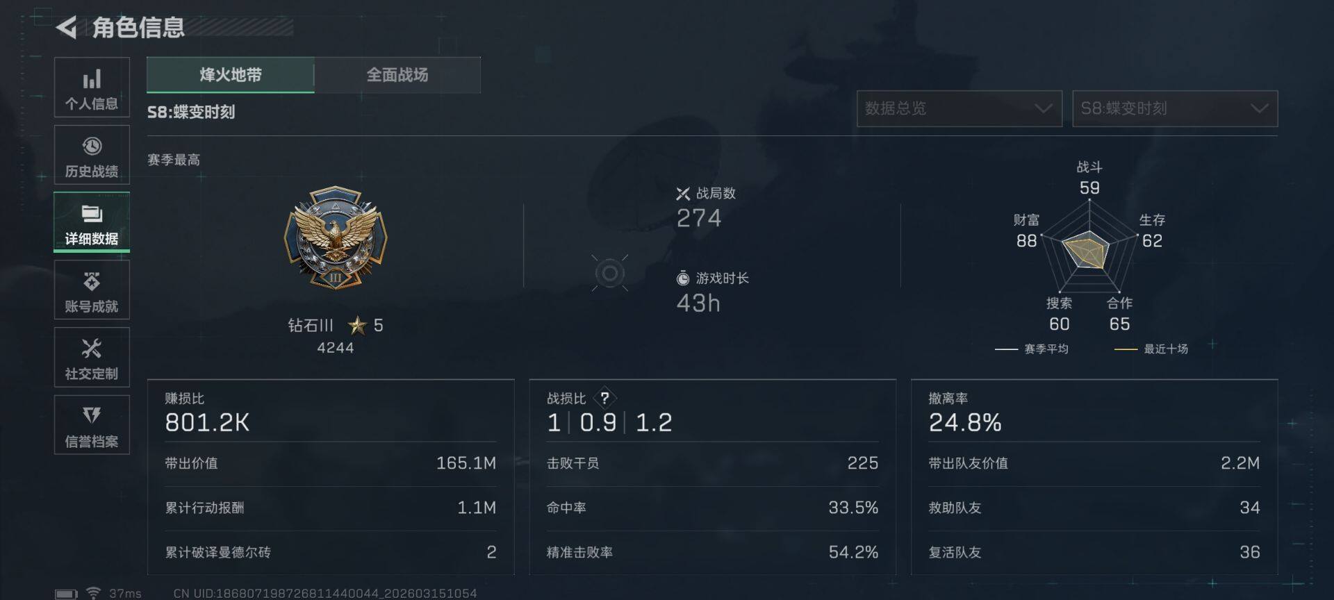 SJZEY471374三角洲行动账号详情图5 SJZEY471374三角洲行动账号详情图5