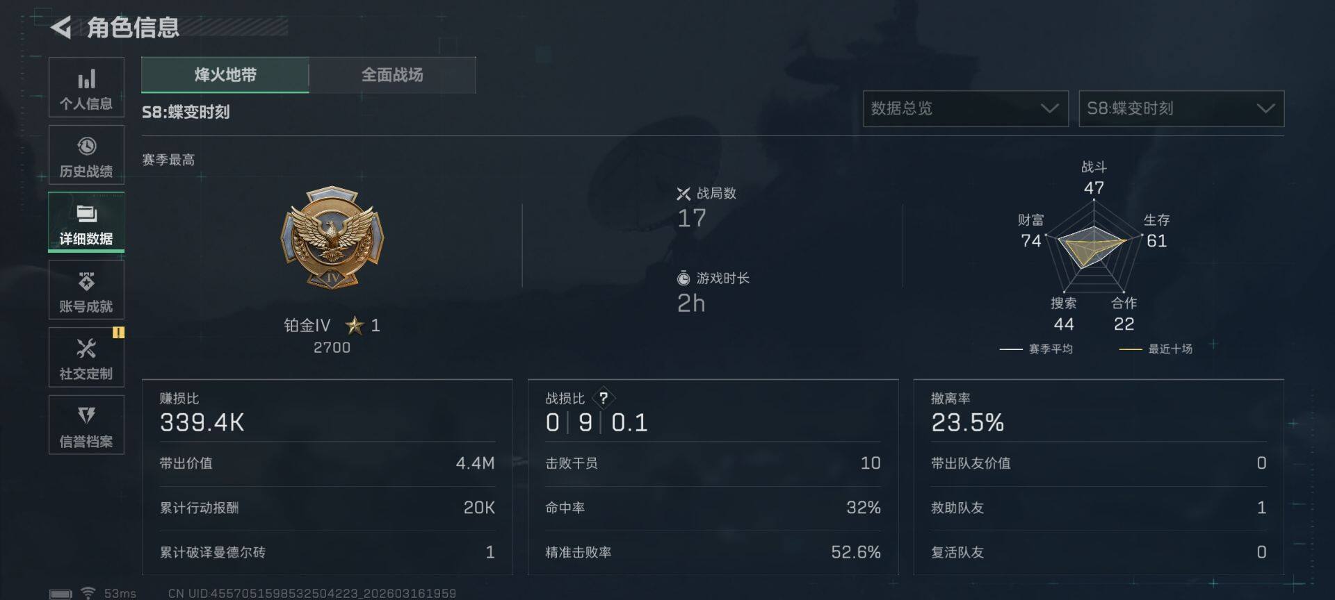 SJZEY471368三角洲行动账号详情图9