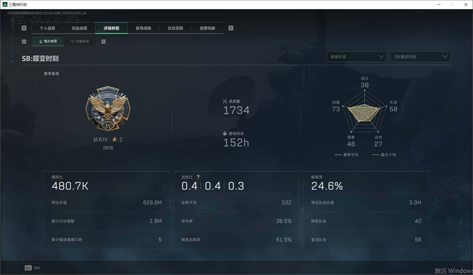 SJZEY471550三角洲行动账号详情图7