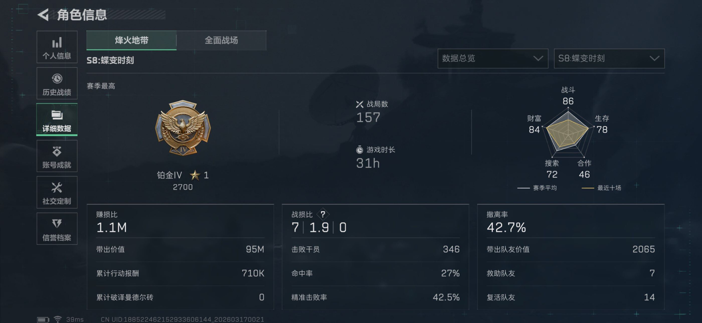 SJZQM471658三角洲行动账号详情图16