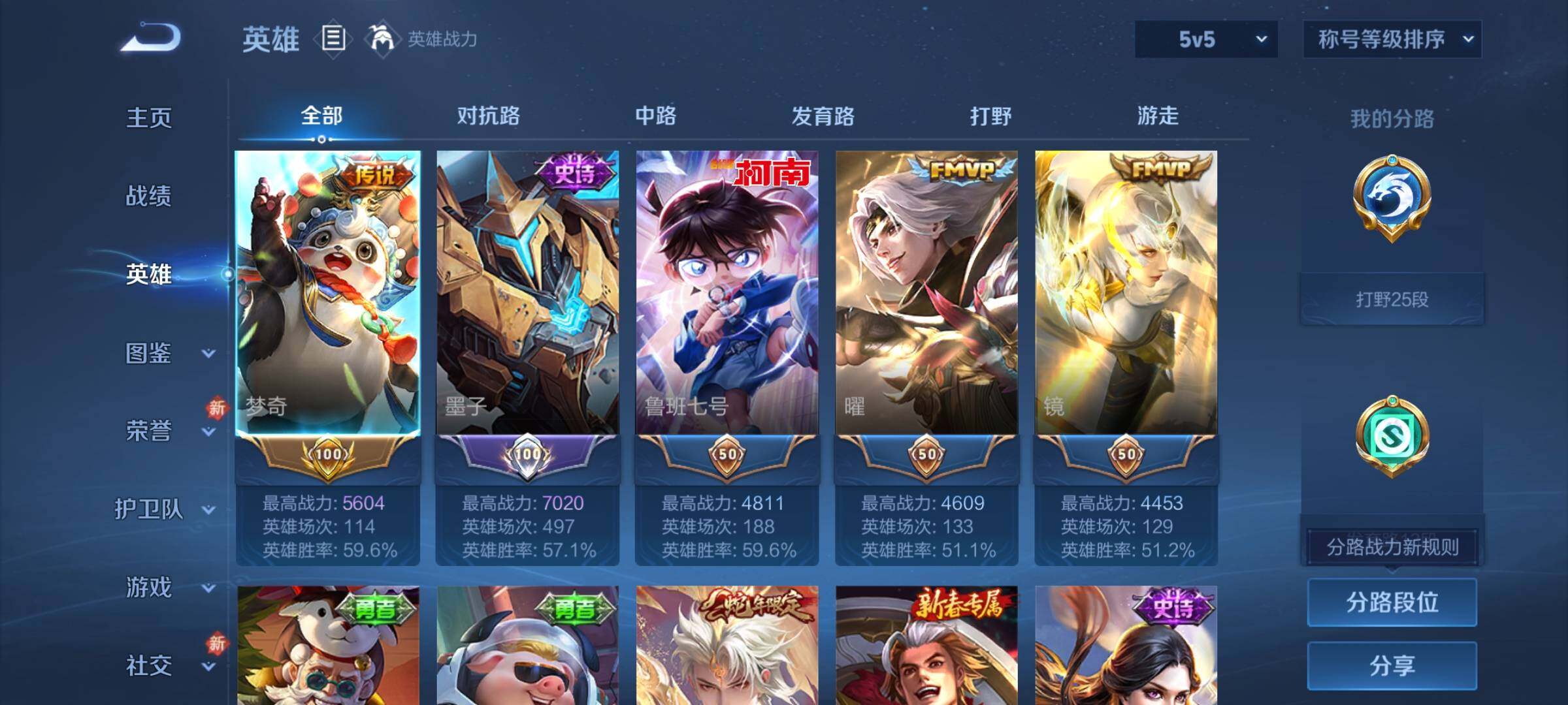 WZLX4235605王者荣耀账号详情图3