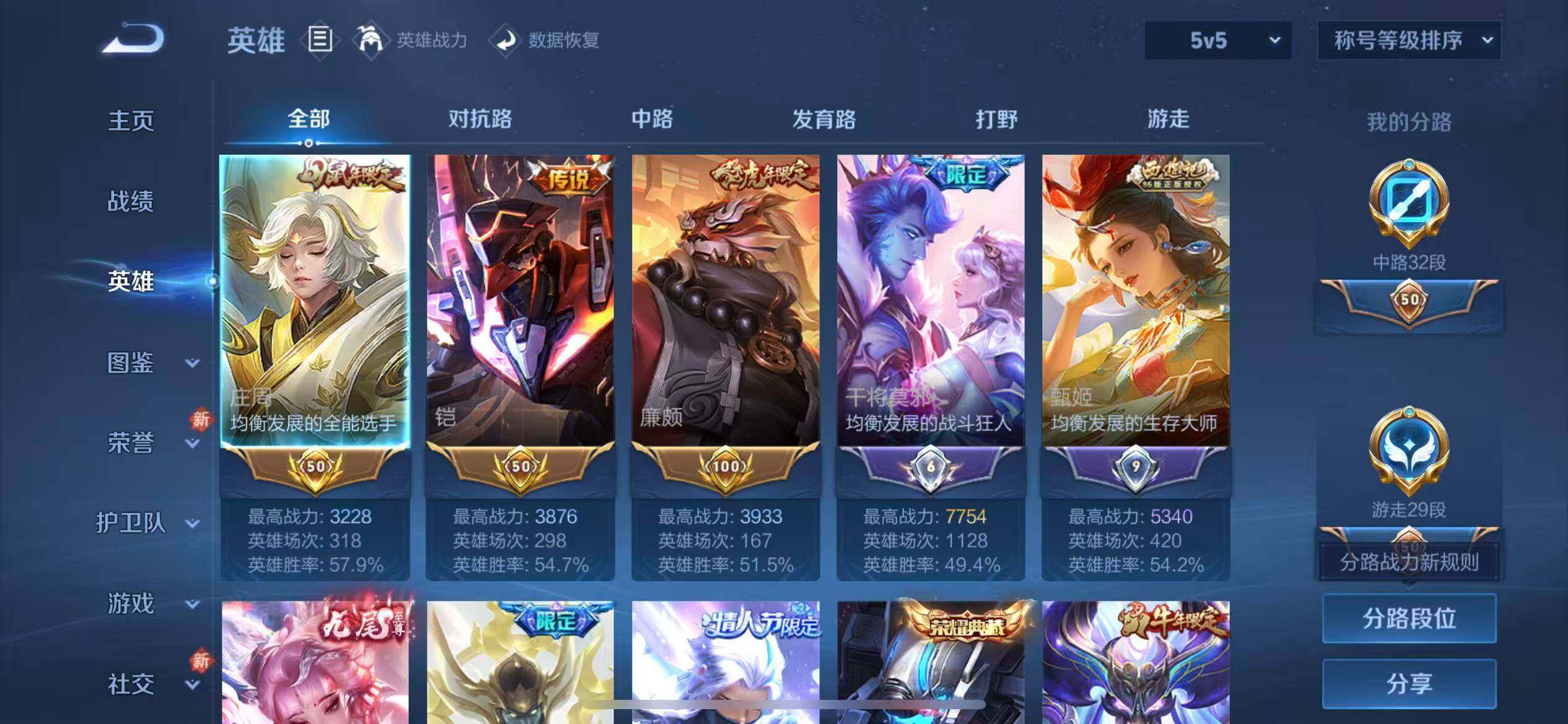 WZLX4235617王者荣耀账号详情图3