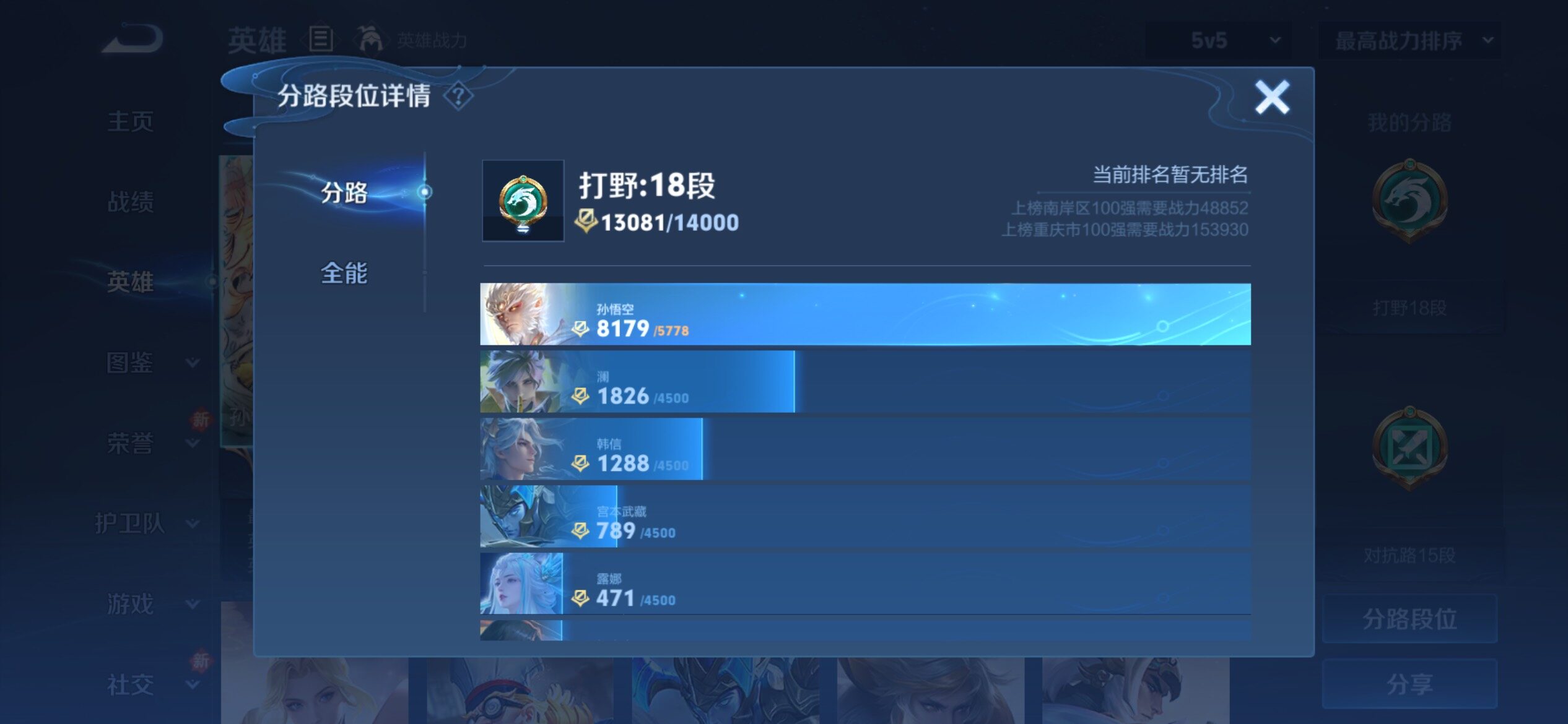 WZCMY4235240王者荣耀账号详情图4