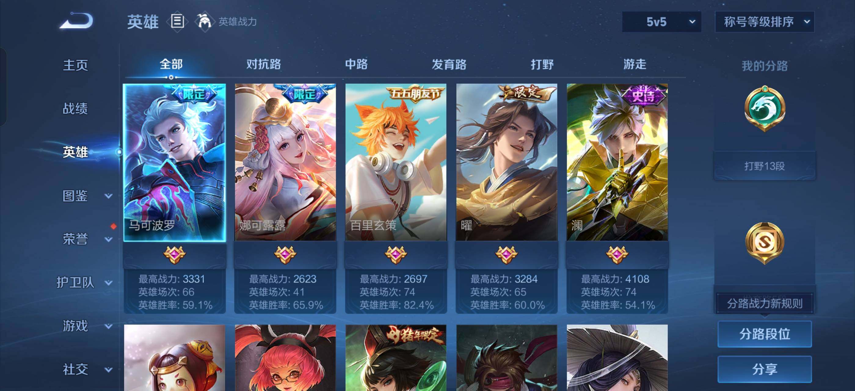 WZLX4236103王者荣耀账号详情图3