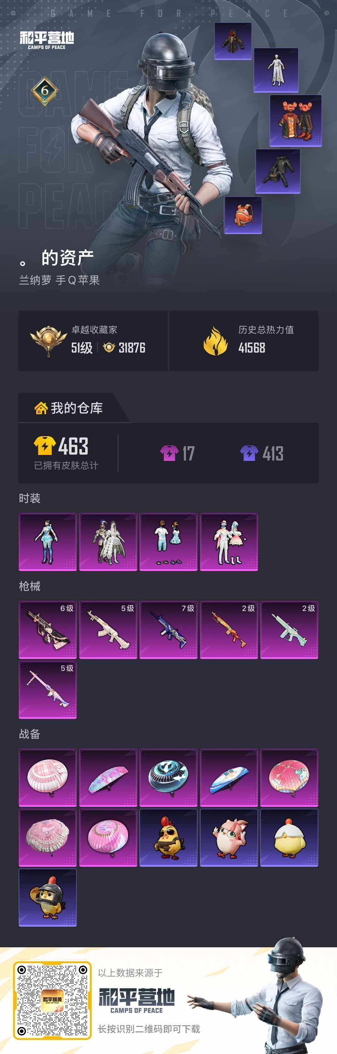 HPQM4139495和平精英账号详情图6