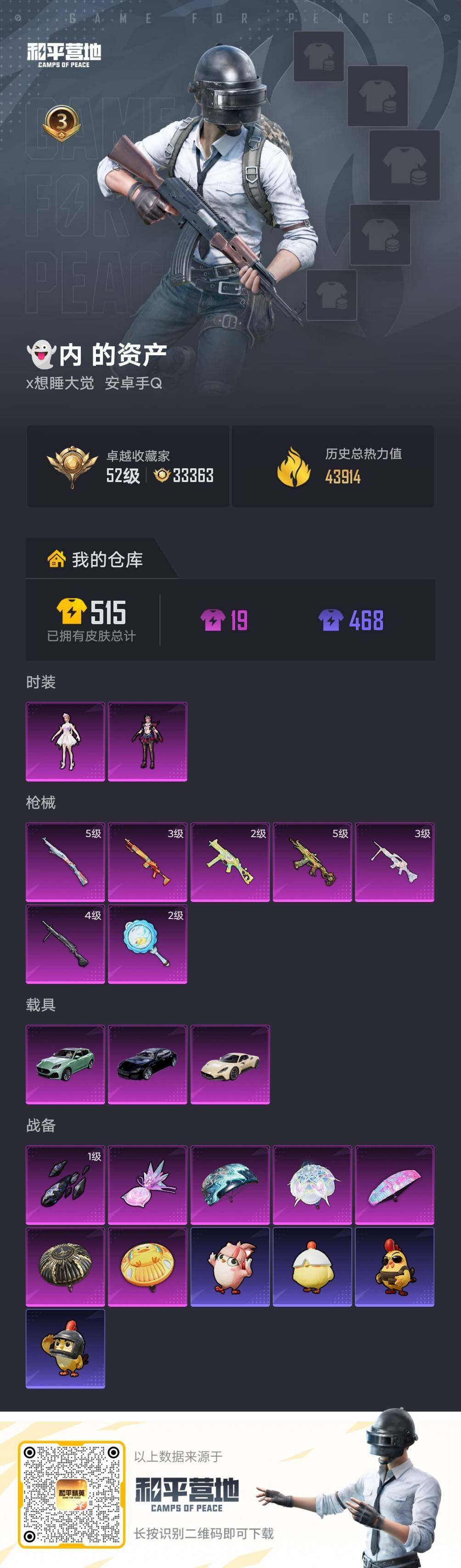 HPLX4131389和平精英账号详情图5