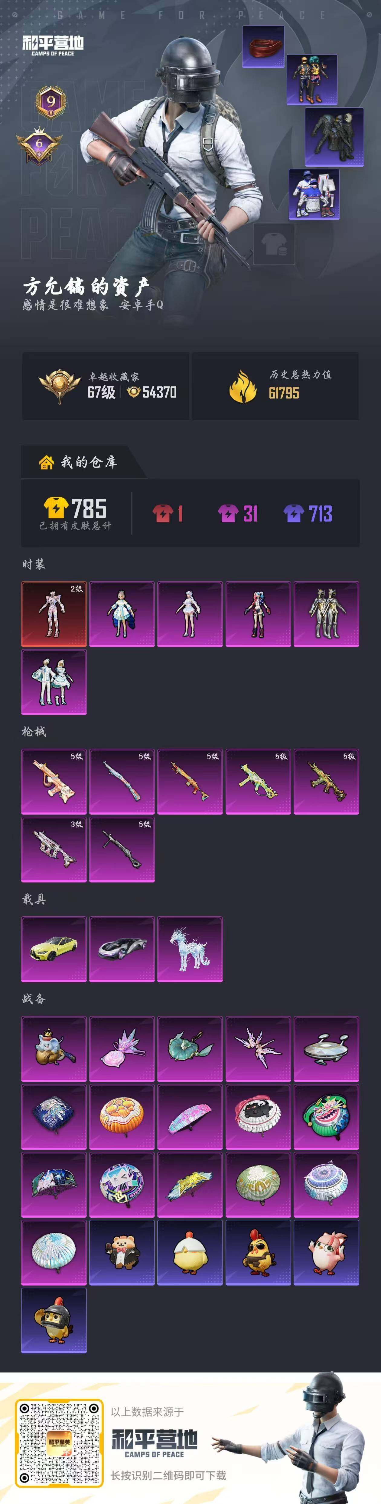 HPQM4139500和平精英账号详情图6