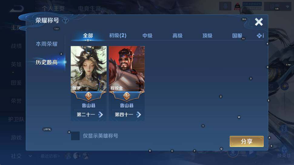 WZLX4237850王者荣耀账号详情图9