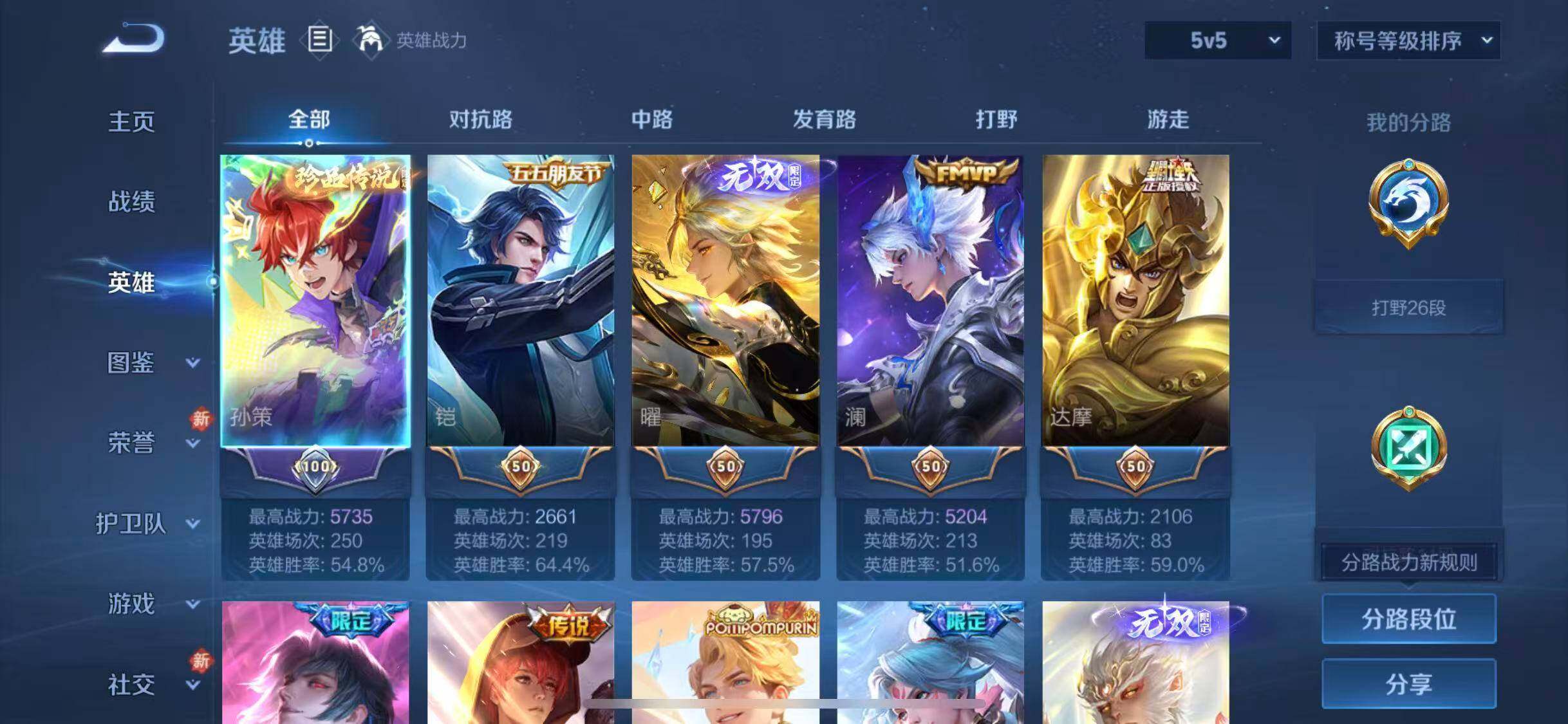 WZLX4239869王者荣耀账号详情图3