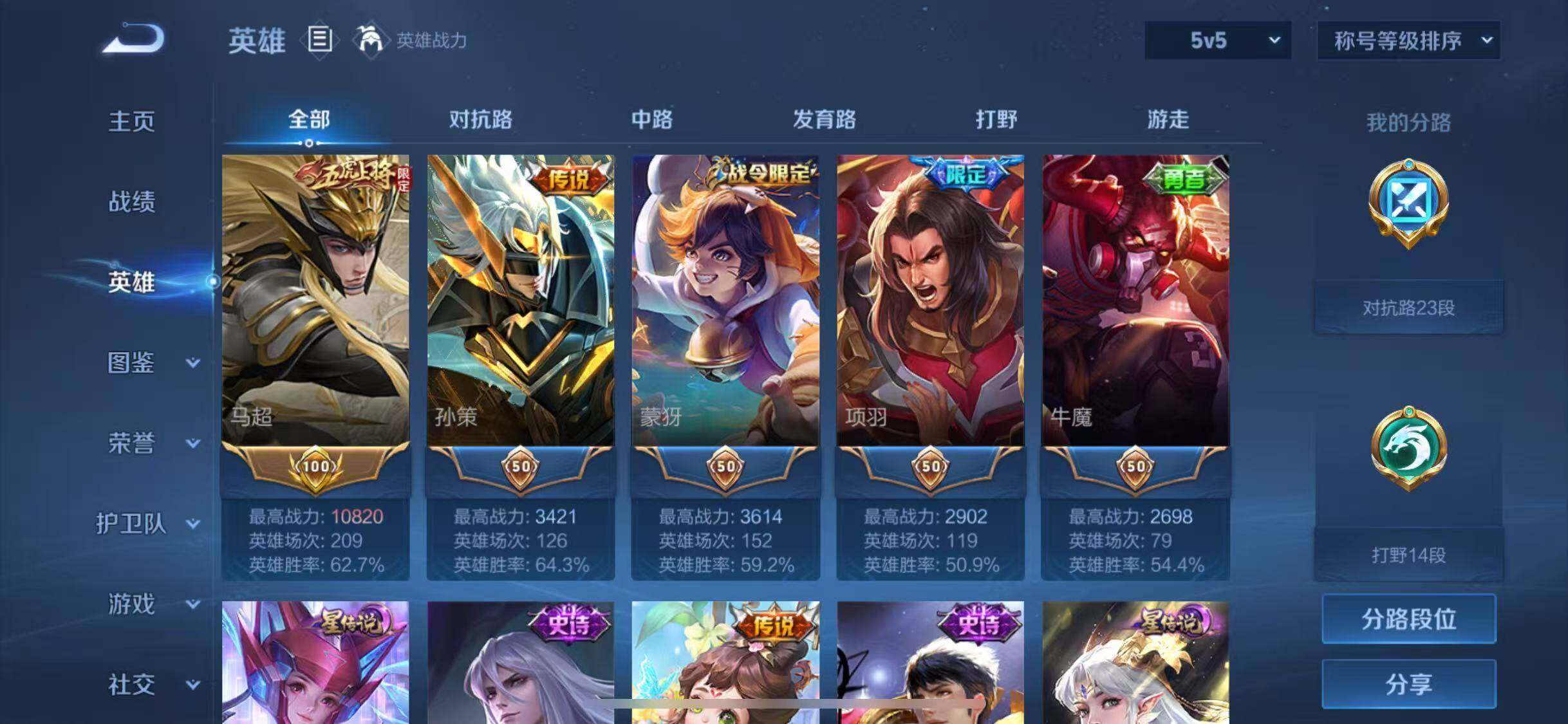 WZLX4240077王者荣耀账号详情图3