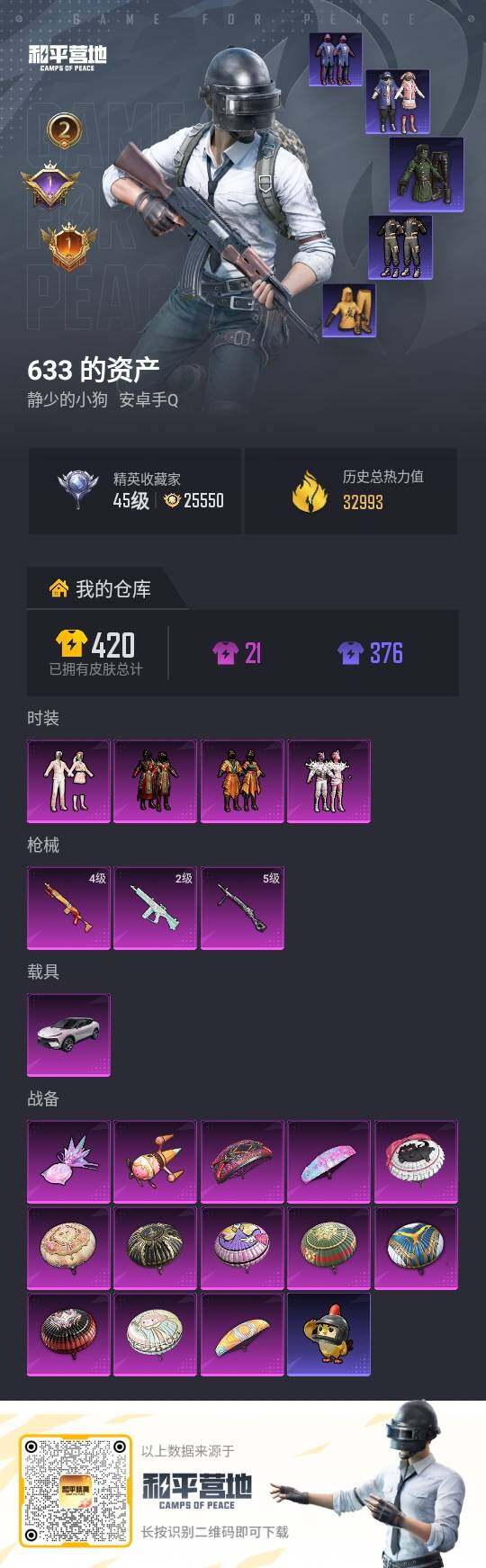 HPLE4134666和平精英账号详情图2