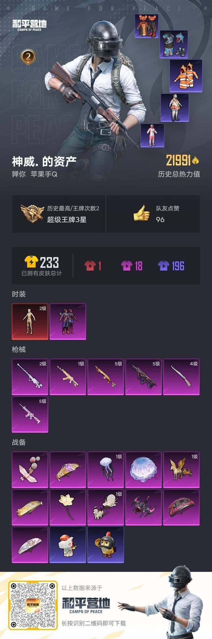 HPQM4139526和平精英账号详情图5