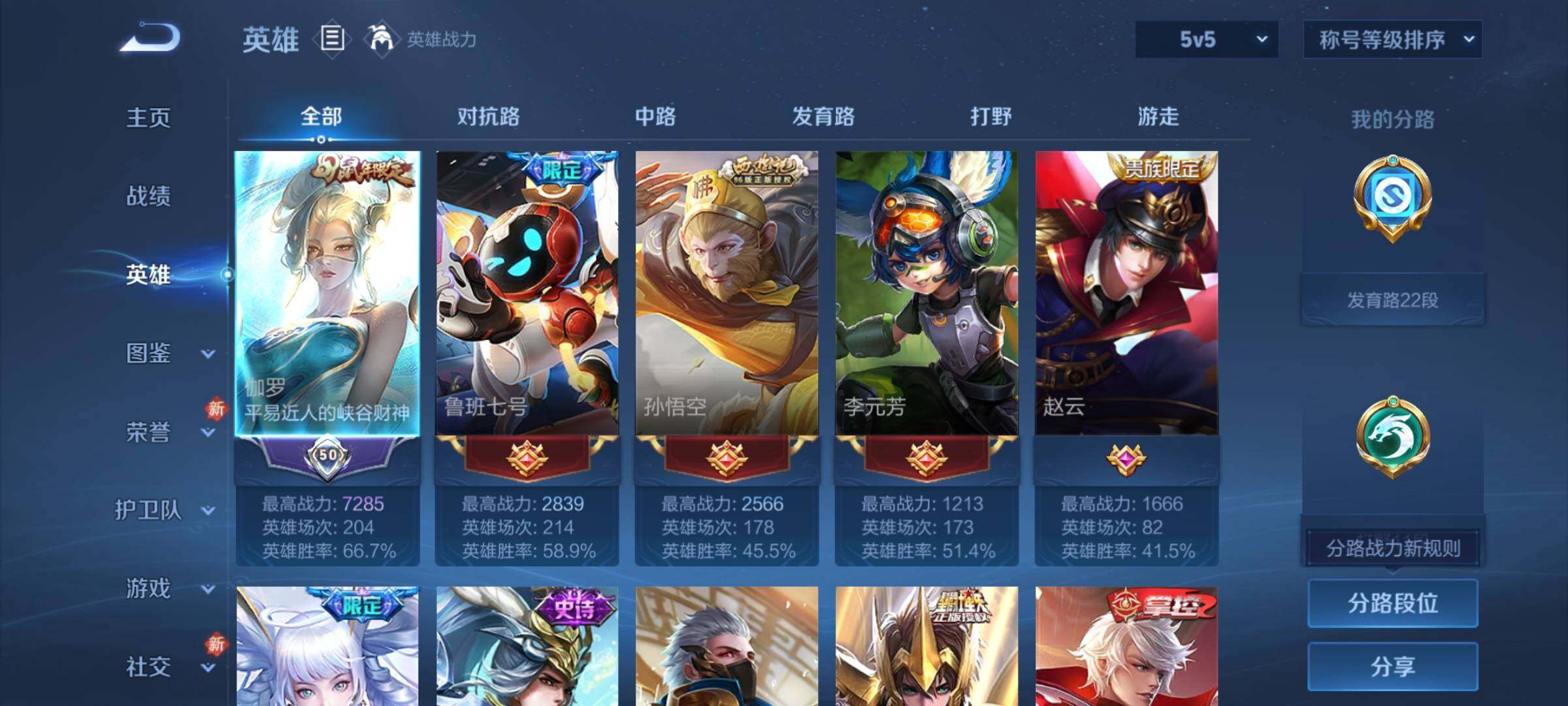 WZLX4243419王者荣耀账号详情图3