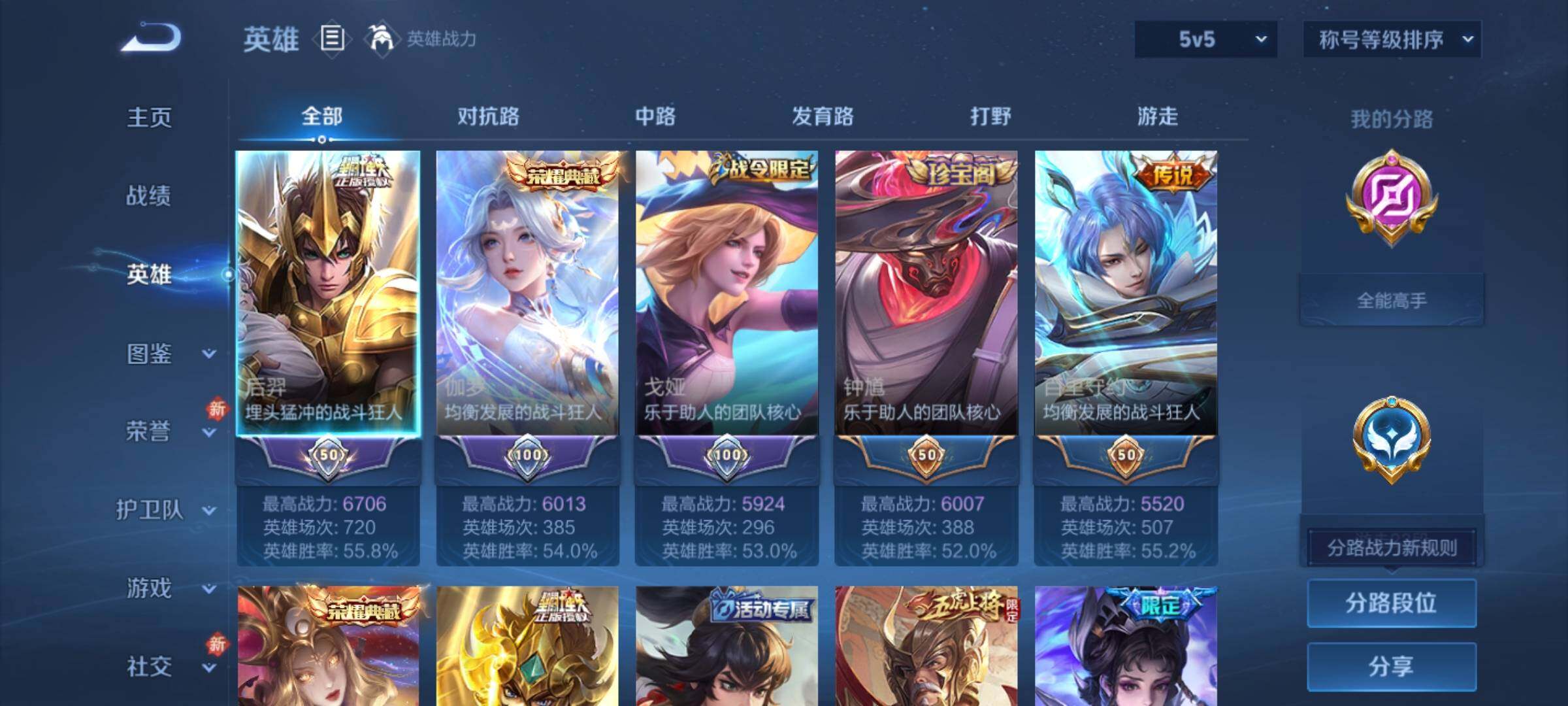 WZLX4243274王者荣耀账号详情图3 WZLX4243274王者荣耀账号详情图3