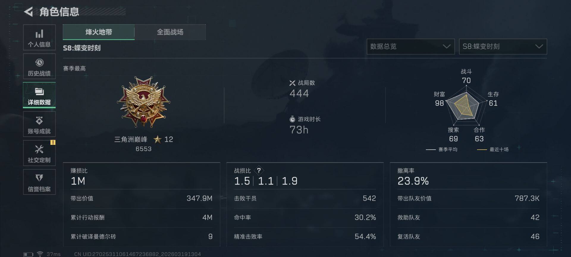 SJZQM473807三角洲行动账号详情图22