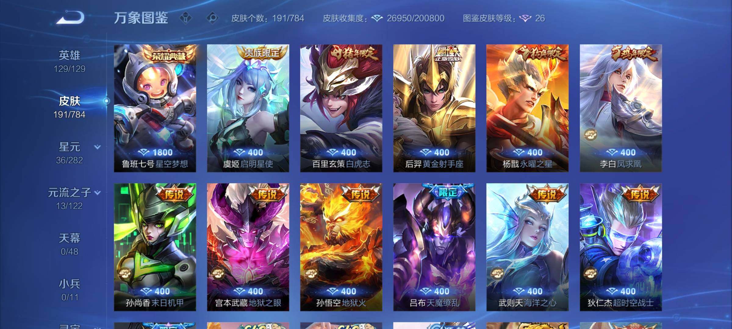 WZLX4240936王者荣耀账号详情图6