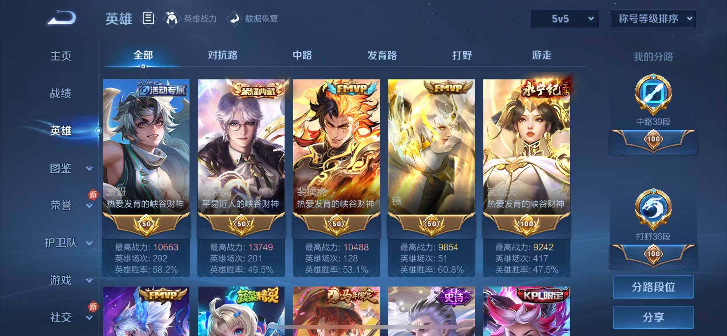 WZLX4240588王者荣耀账号详情图4