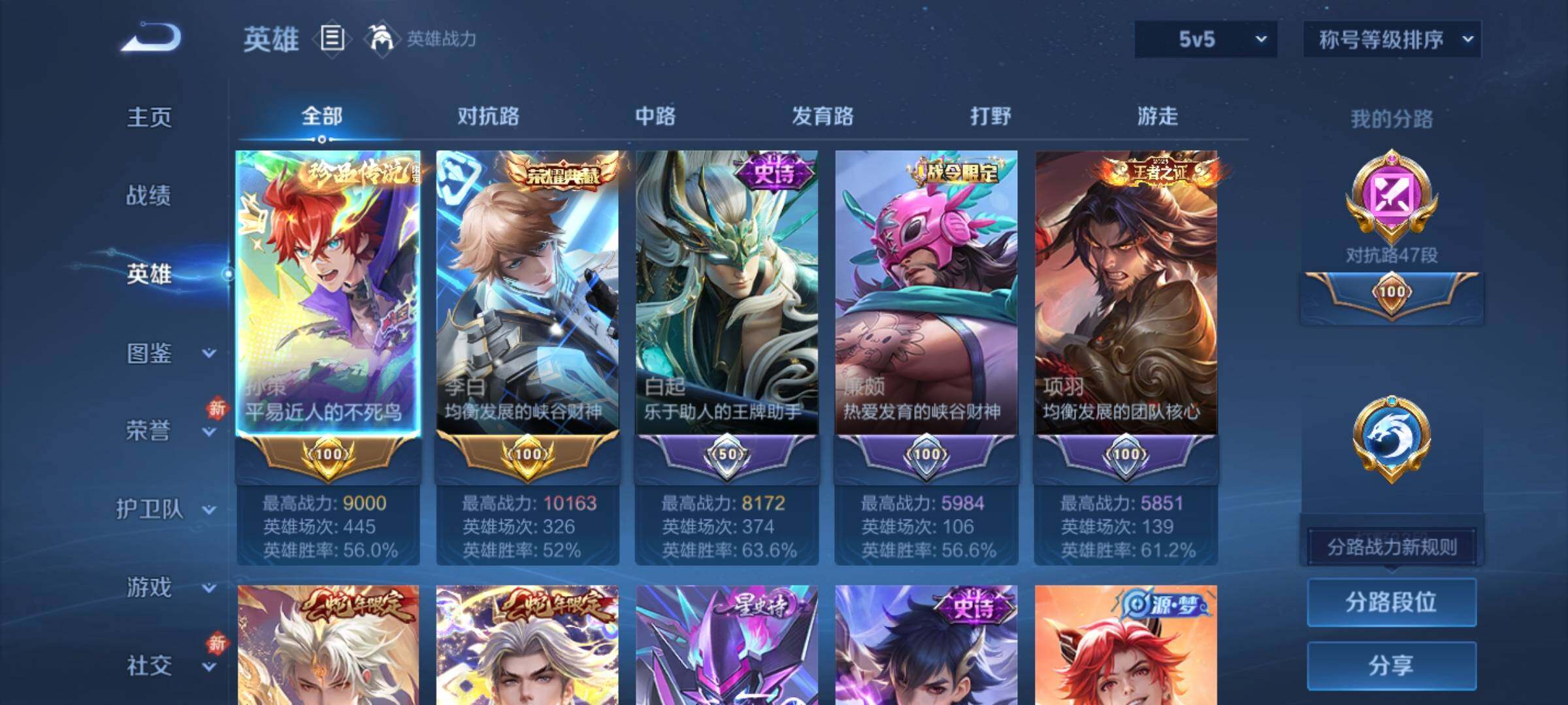 WZLX4240843王者荣耀账号详情图3 WZLX4240843王者荣耀账号详情图3