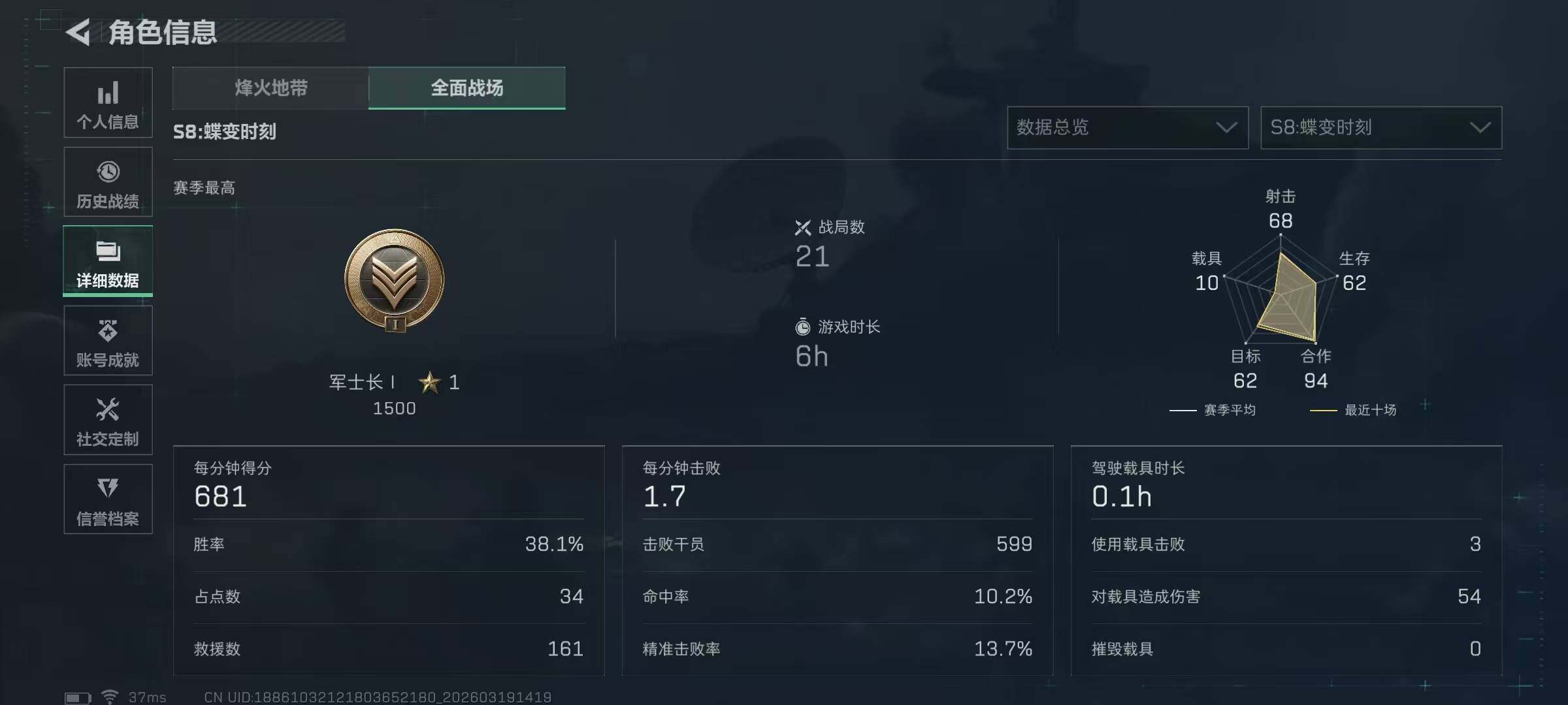 SJZQM473946三角洲行动账号详情图7