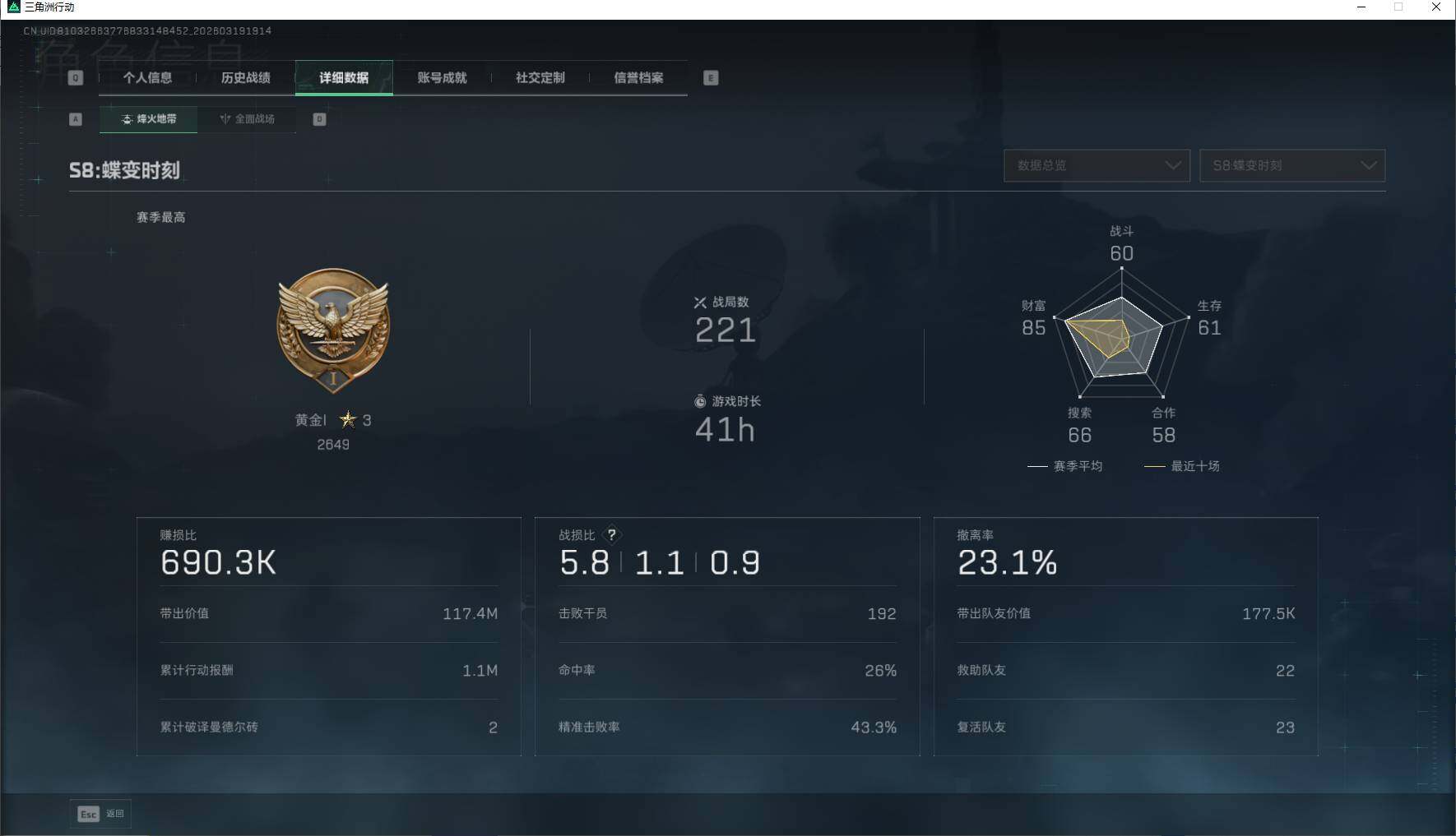 SJZQM473964三角洲行动账号详情图12