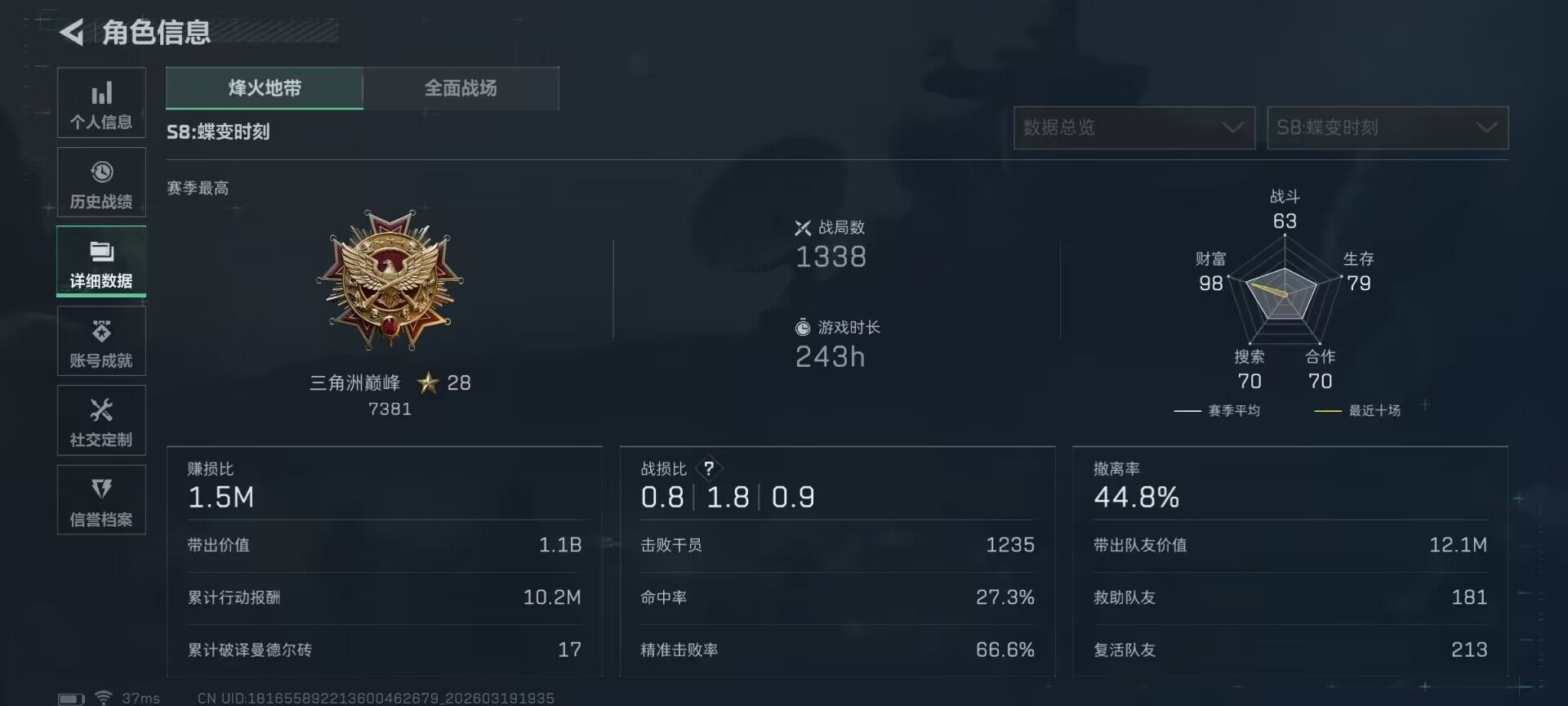 SJZQM473951三角洲行动账号详情图26