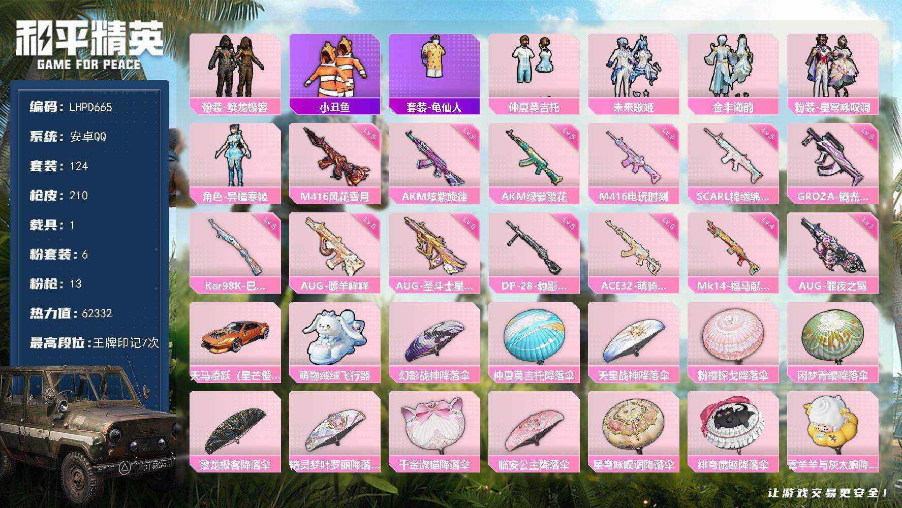 HPLE4134715和平精英账号详情图6 HPLE4134715和平精英账号详情图6