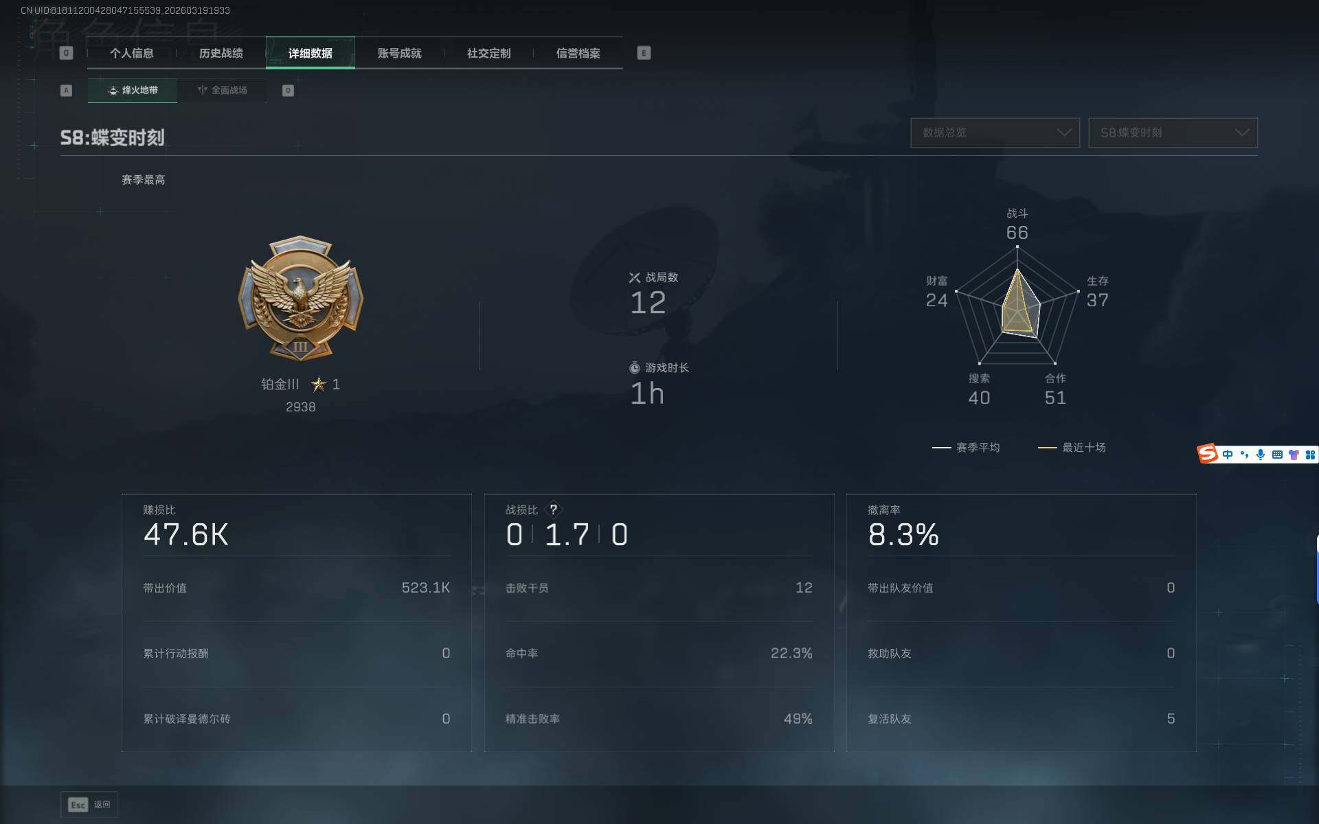 SJZEY475048三角洲行动账号详情图4 SJZEY475048三角洲行动账号详情图4