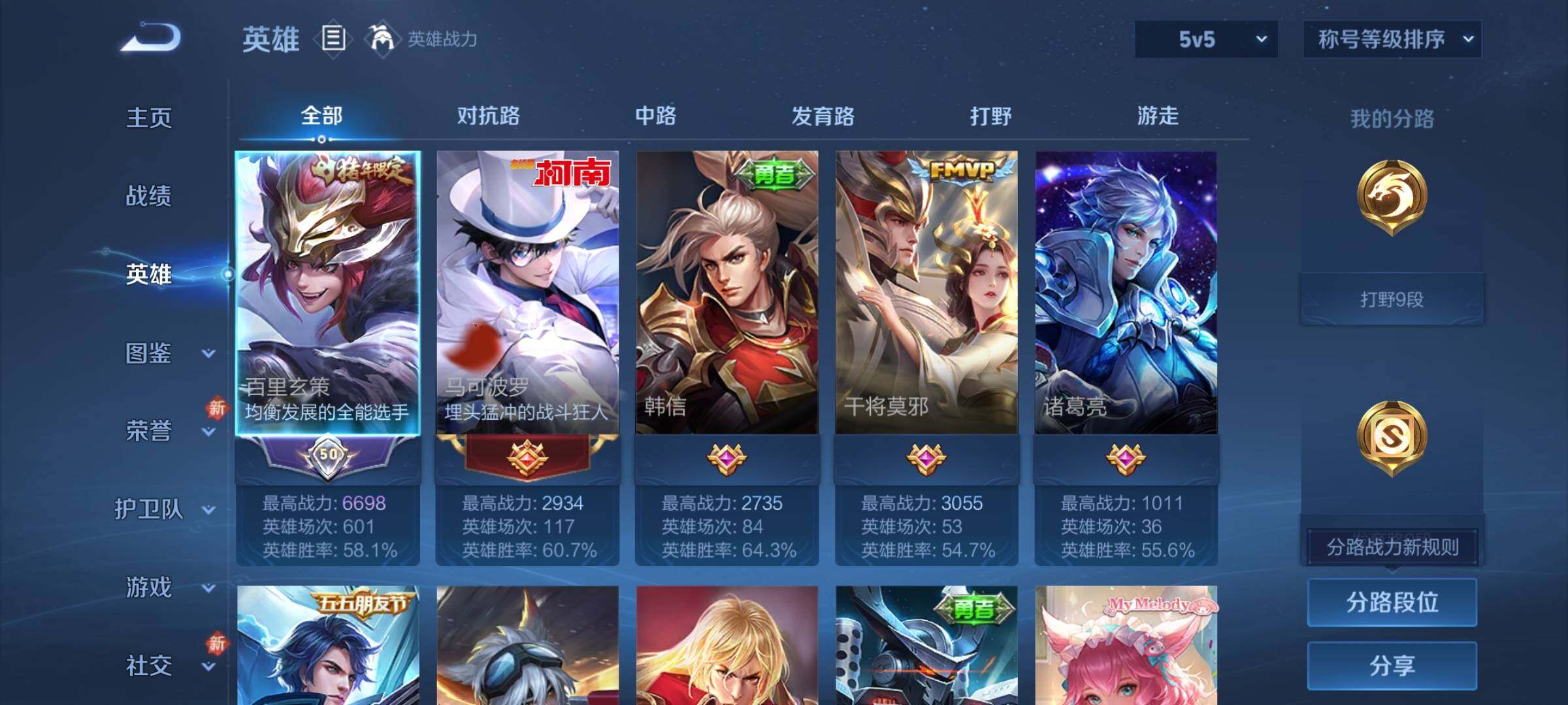 WZLX4241277王者荣耀账号详情图3