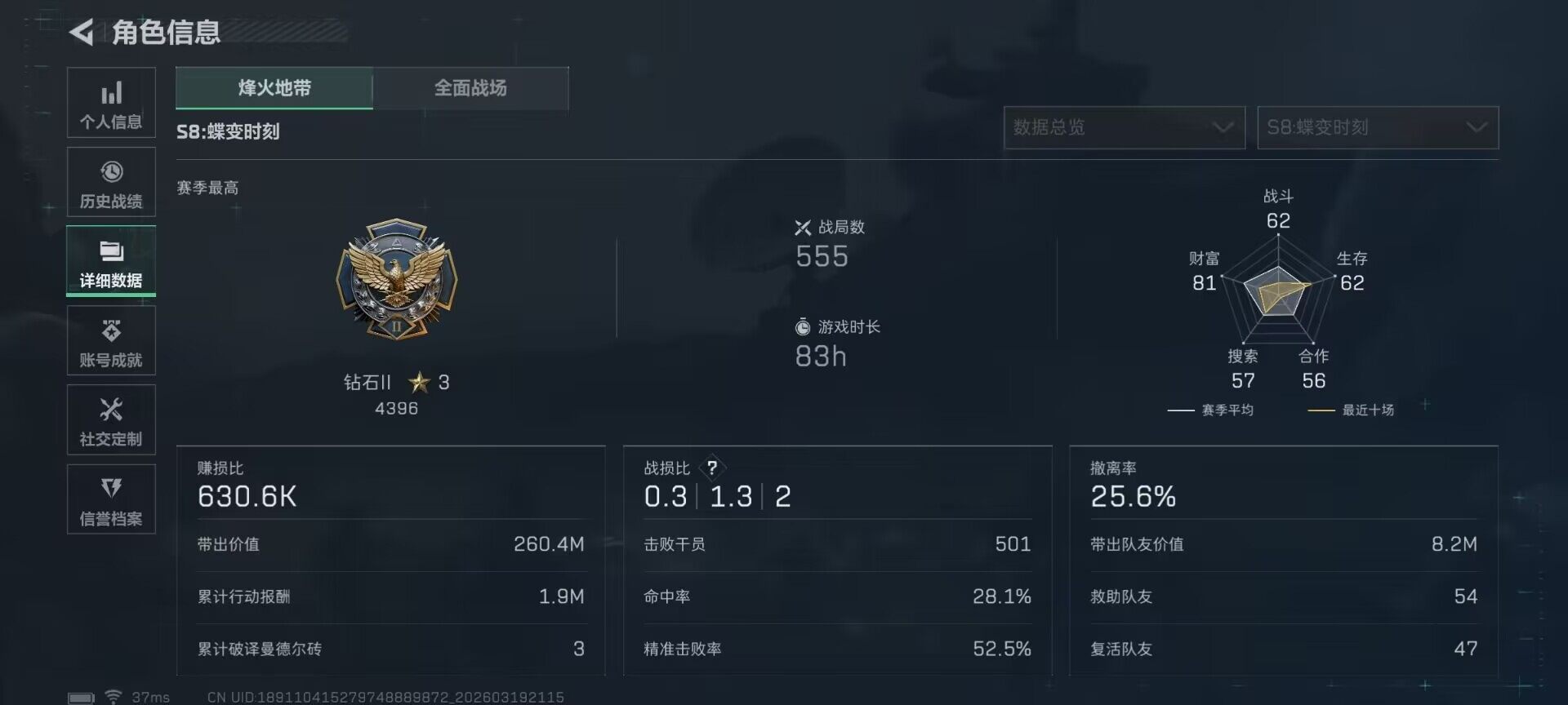 SJZQM474012三角洲行动账号详情图12