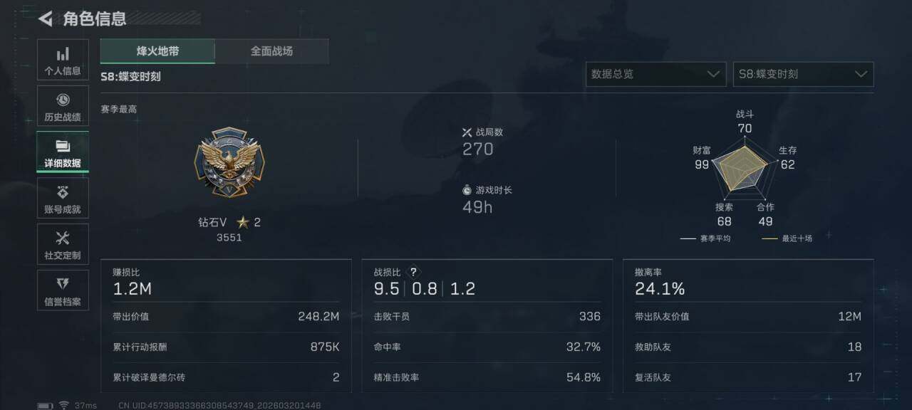 SJZQM474520三角洲行动账号详情图13