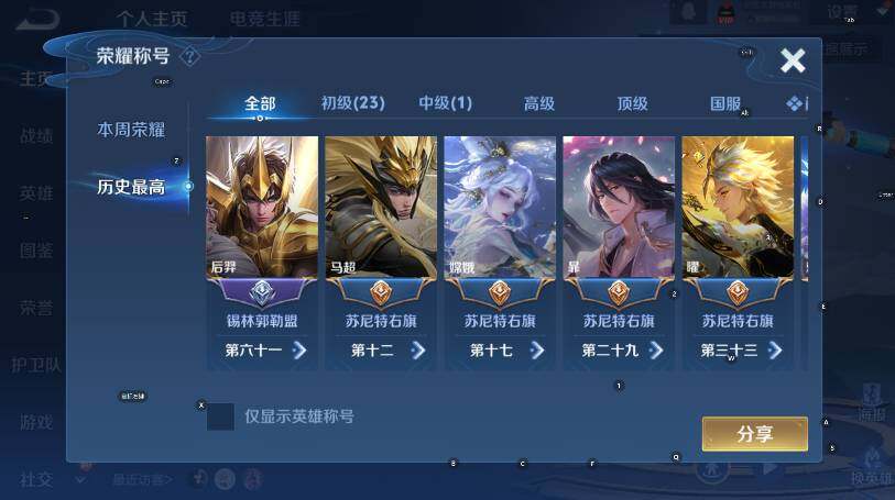 WZLX4242863王者荣耀账号详情图10 WZLX4242863王者荣耀账号详情图10