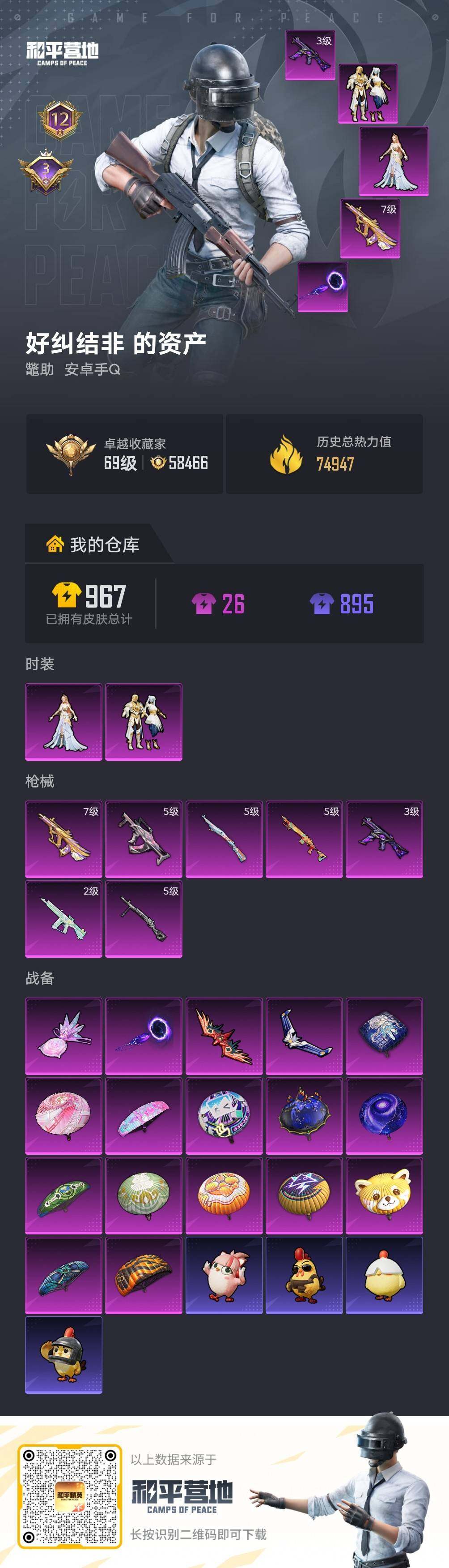 HPLX4134648和平精英账号详情图6