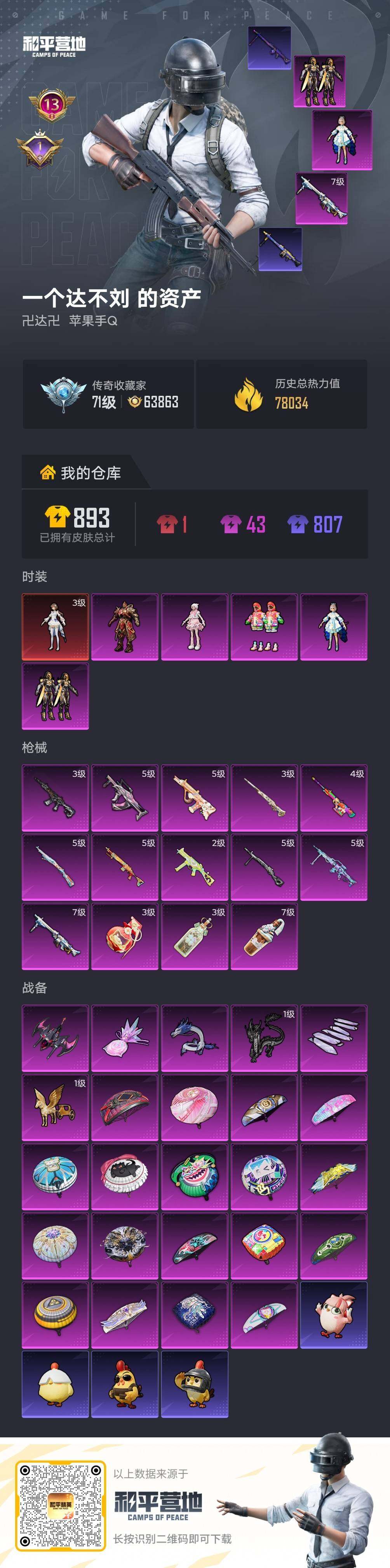 HPLX4134659和平精英账号详情图6