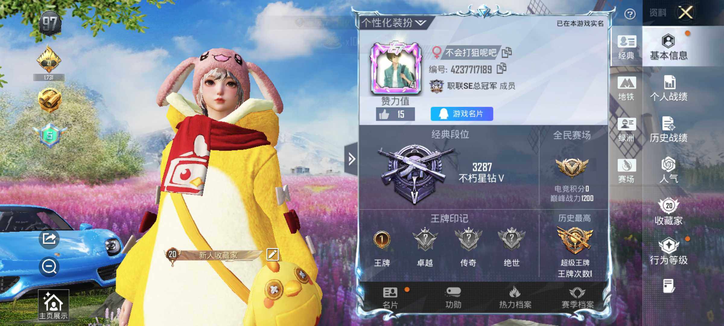 HPLE4134688和平精英账号详情图4