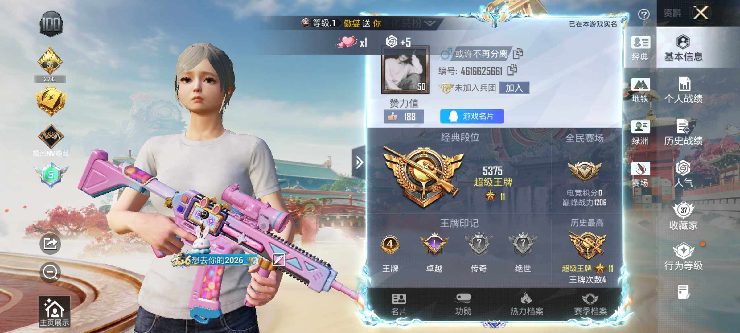 HPLE4135729和平精英账号详情图5