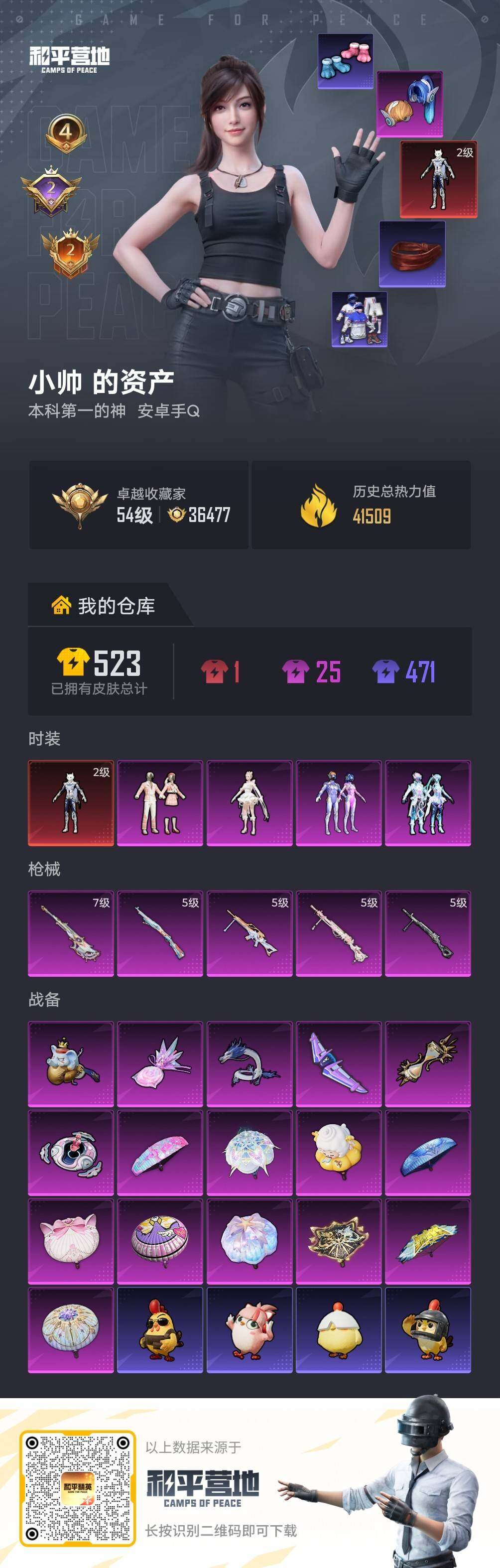 HPLE4135738和平精英账号详情图4