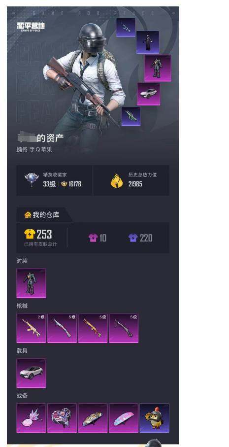 HPLX4134867和平精英账号详情图2