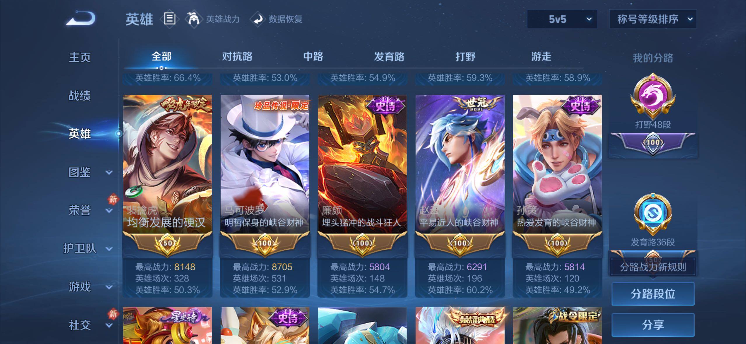 WZLX4244117王者荣耀账号详情图4 WZLX4244117王者荣耀账号详情图4