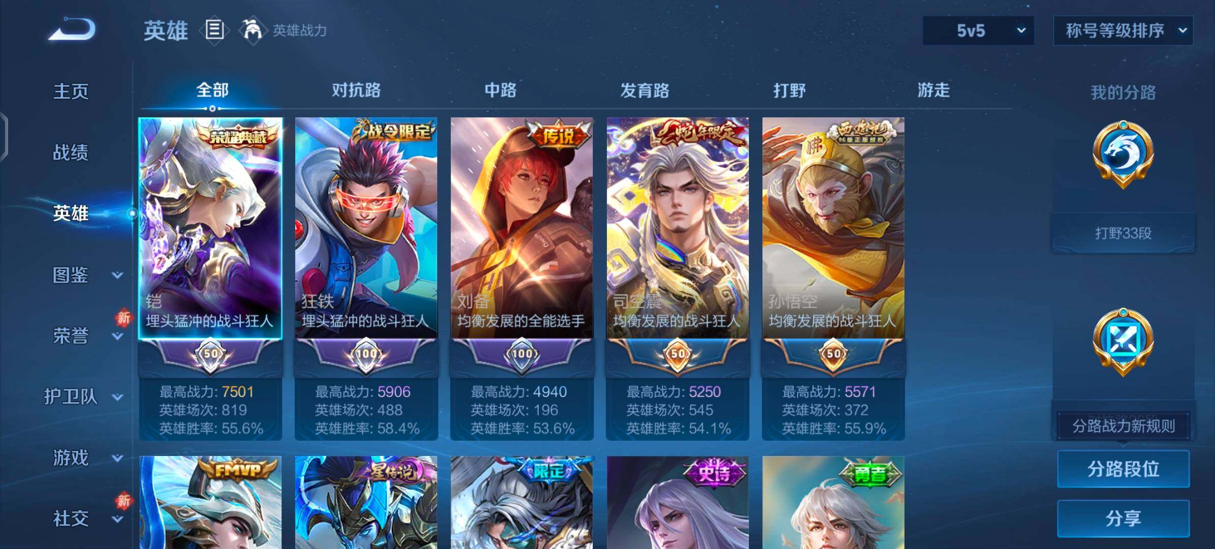 WZLX4244190王者荣耀账号详情图3