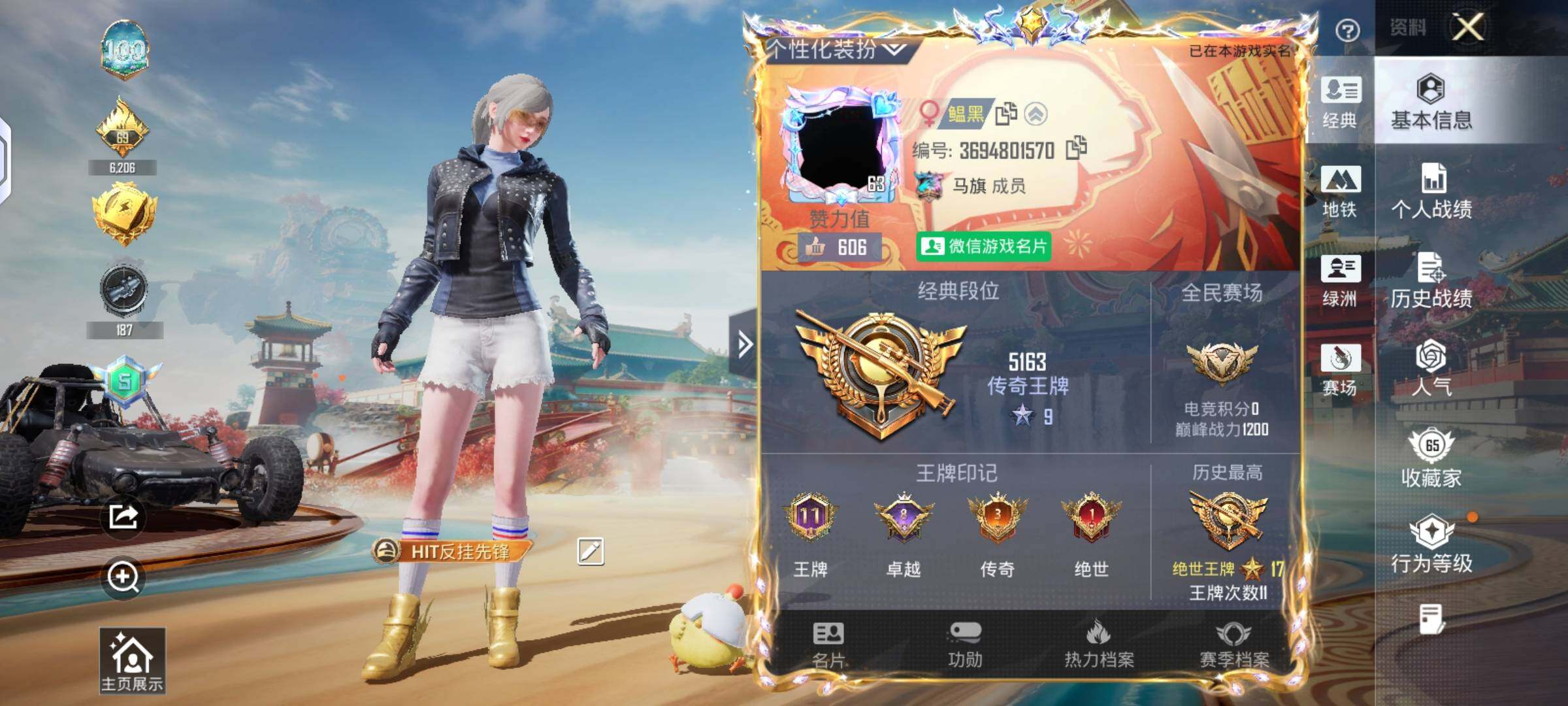 HPLX4134895和平精英账号详情图2