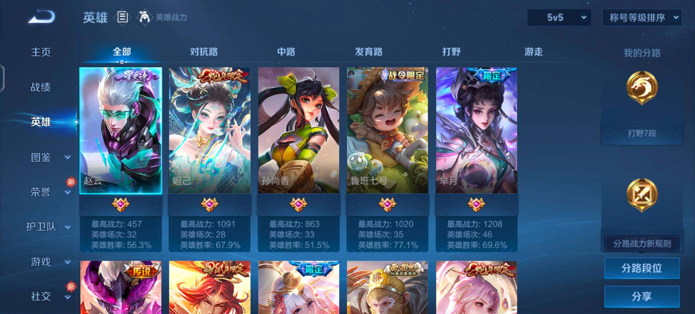 WZLX4244211王者荣耀账号详情图3