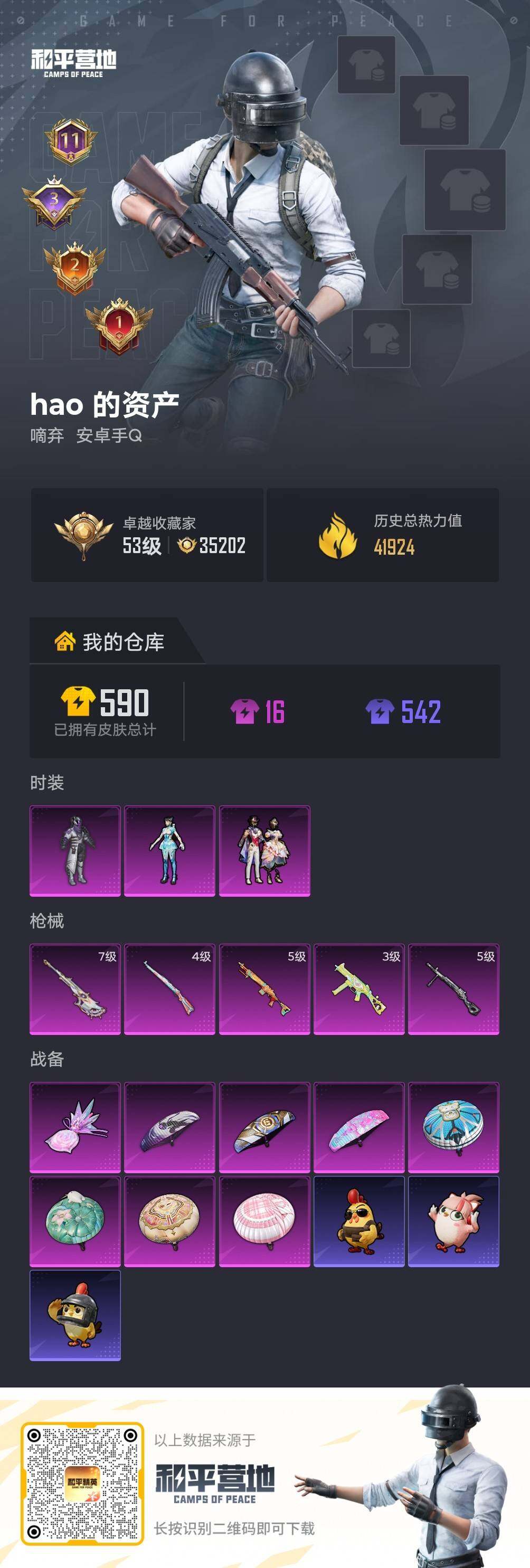 HPLX4137292和平精英账号详情图5