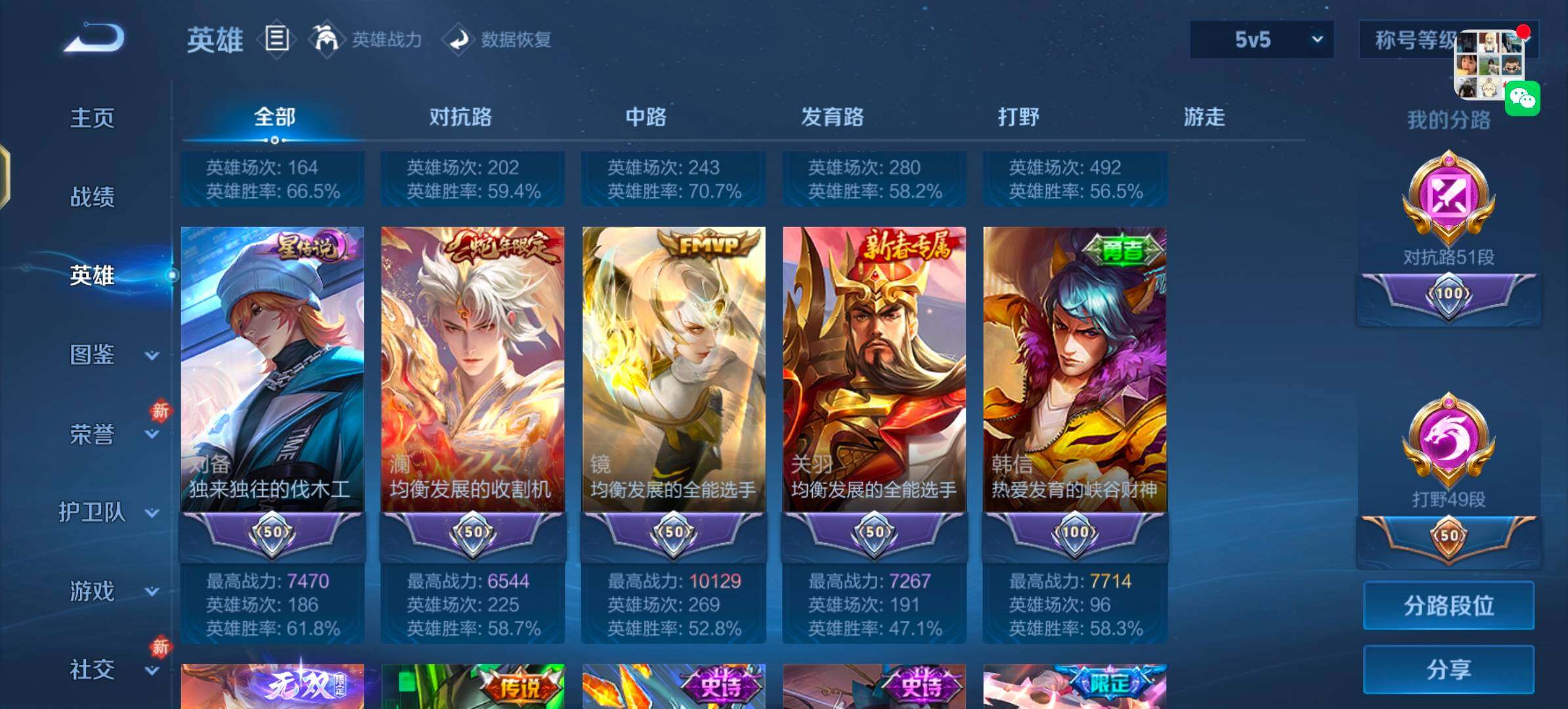 WZLX4244218王者荣耀账号详情图4