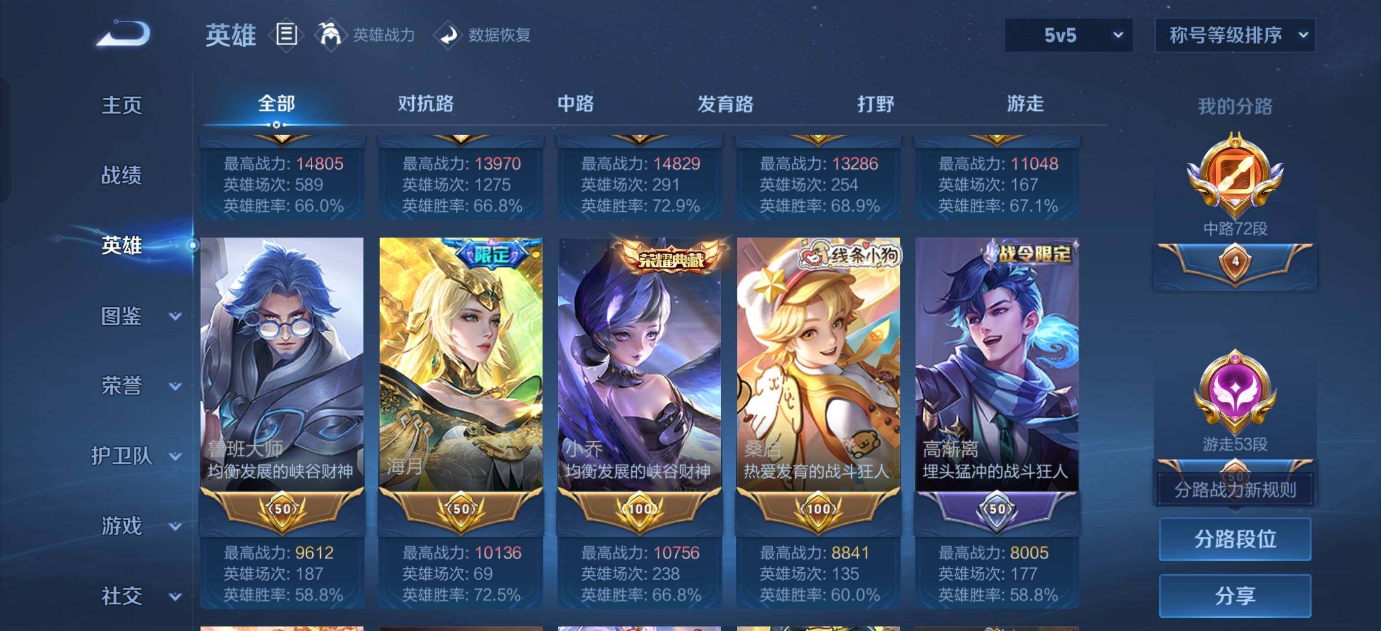 WZLX4246125王者荣耀账号详情图4 WZLX4246125王者荣耀账号详情图4